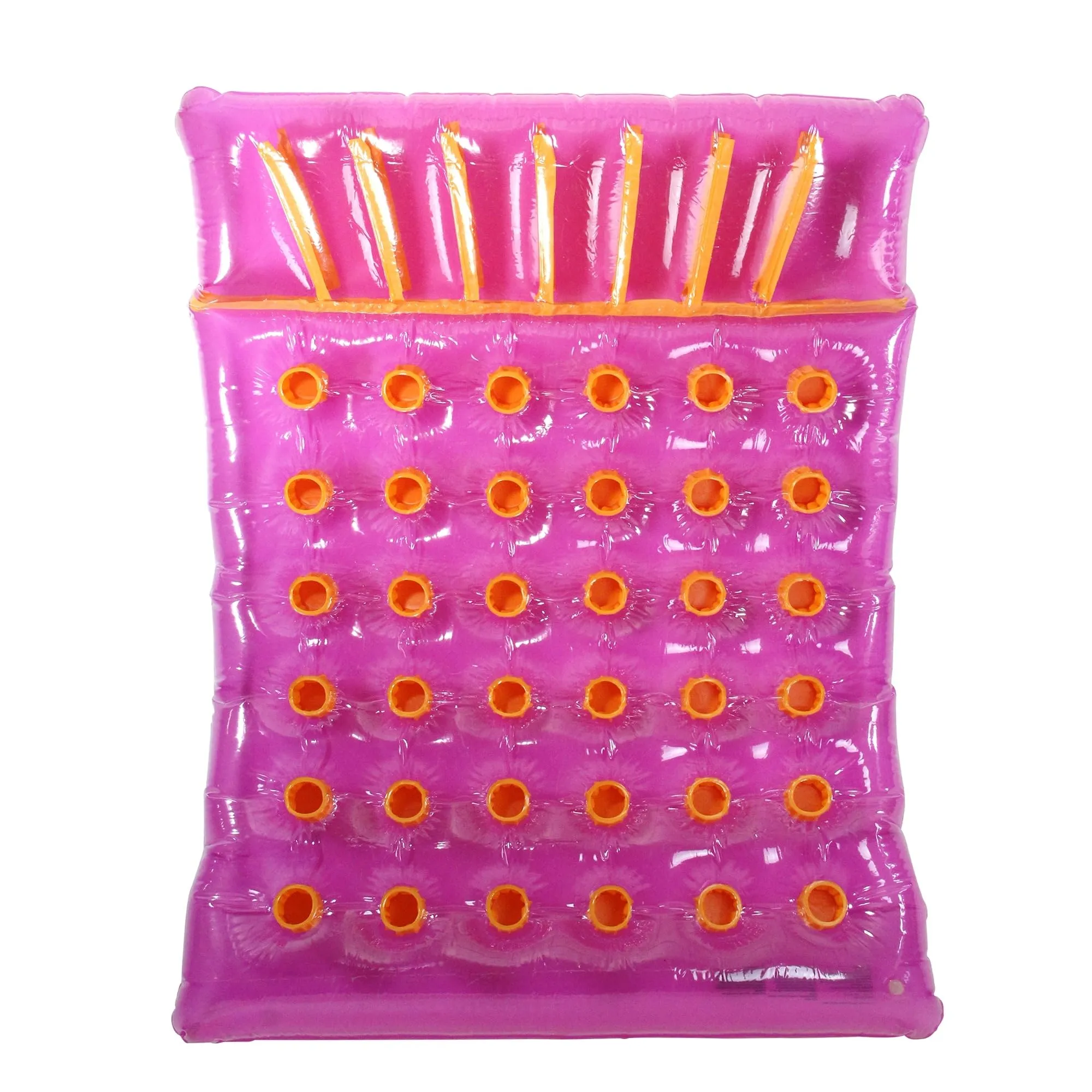 Inflatable Purple Water Sports Double Swimming Pool Mat Float