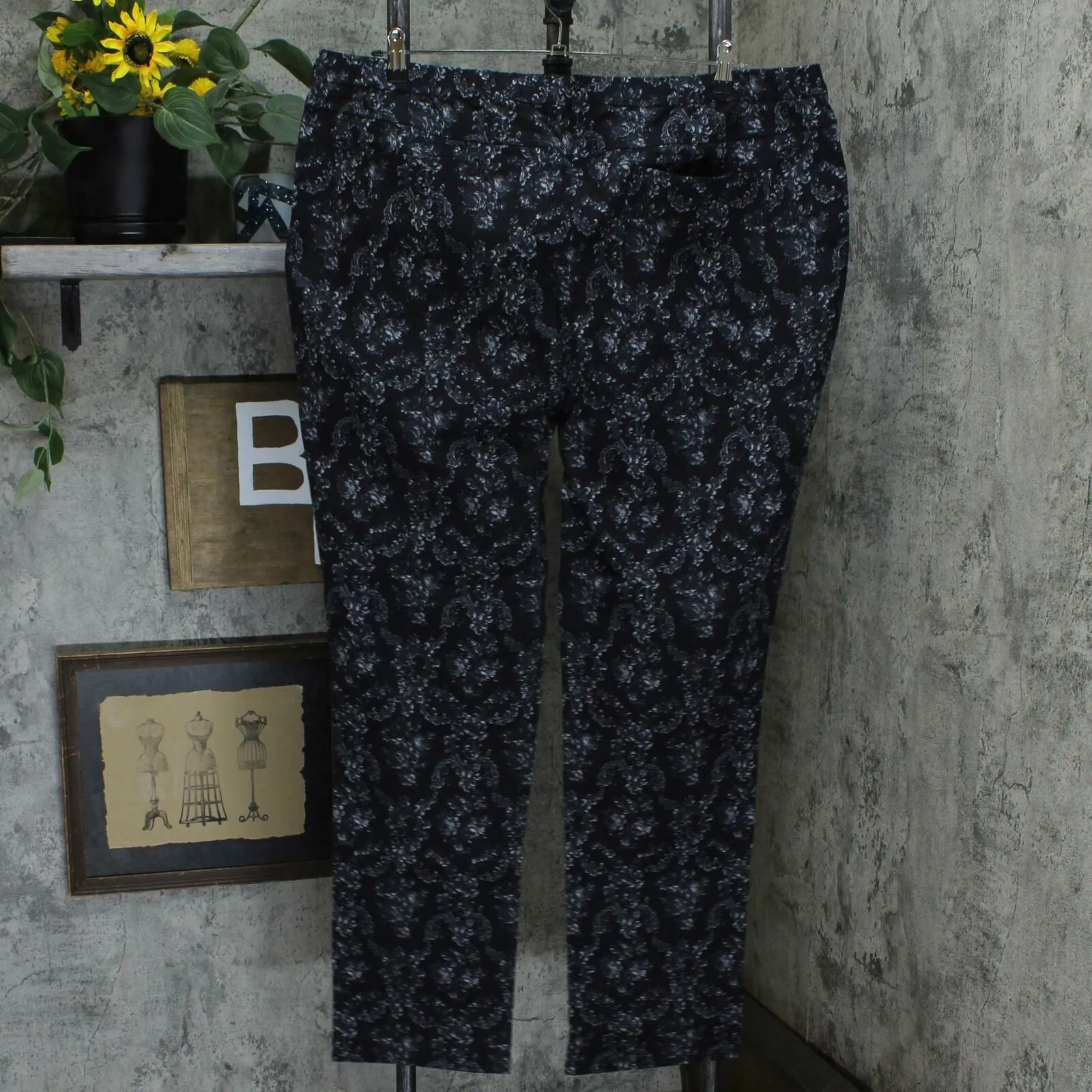 Isaac Mizrahi Live! Plus Tall 24/7 Stretch Damask Pants