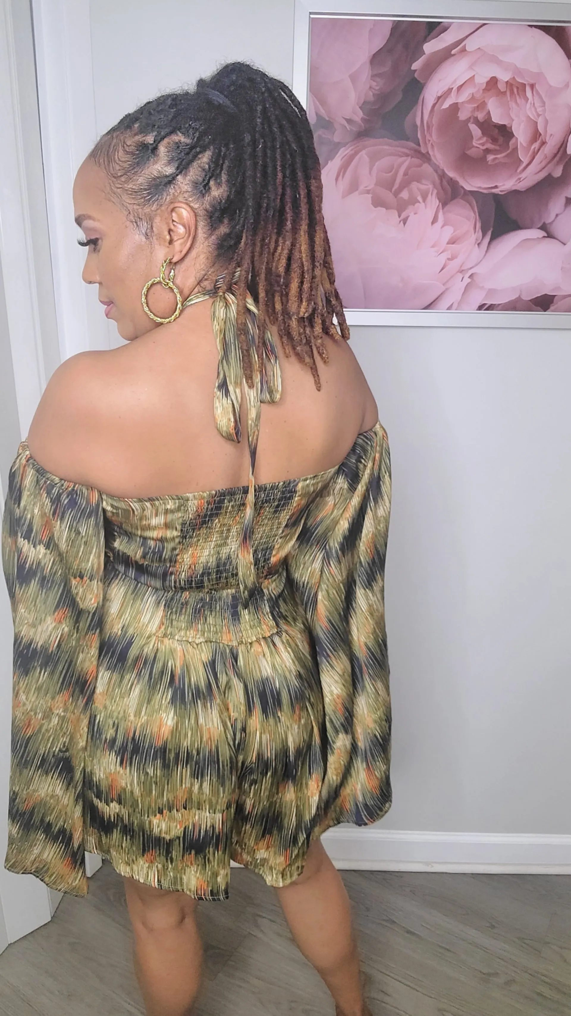 Island Tingz Bohemian Romper | Olive