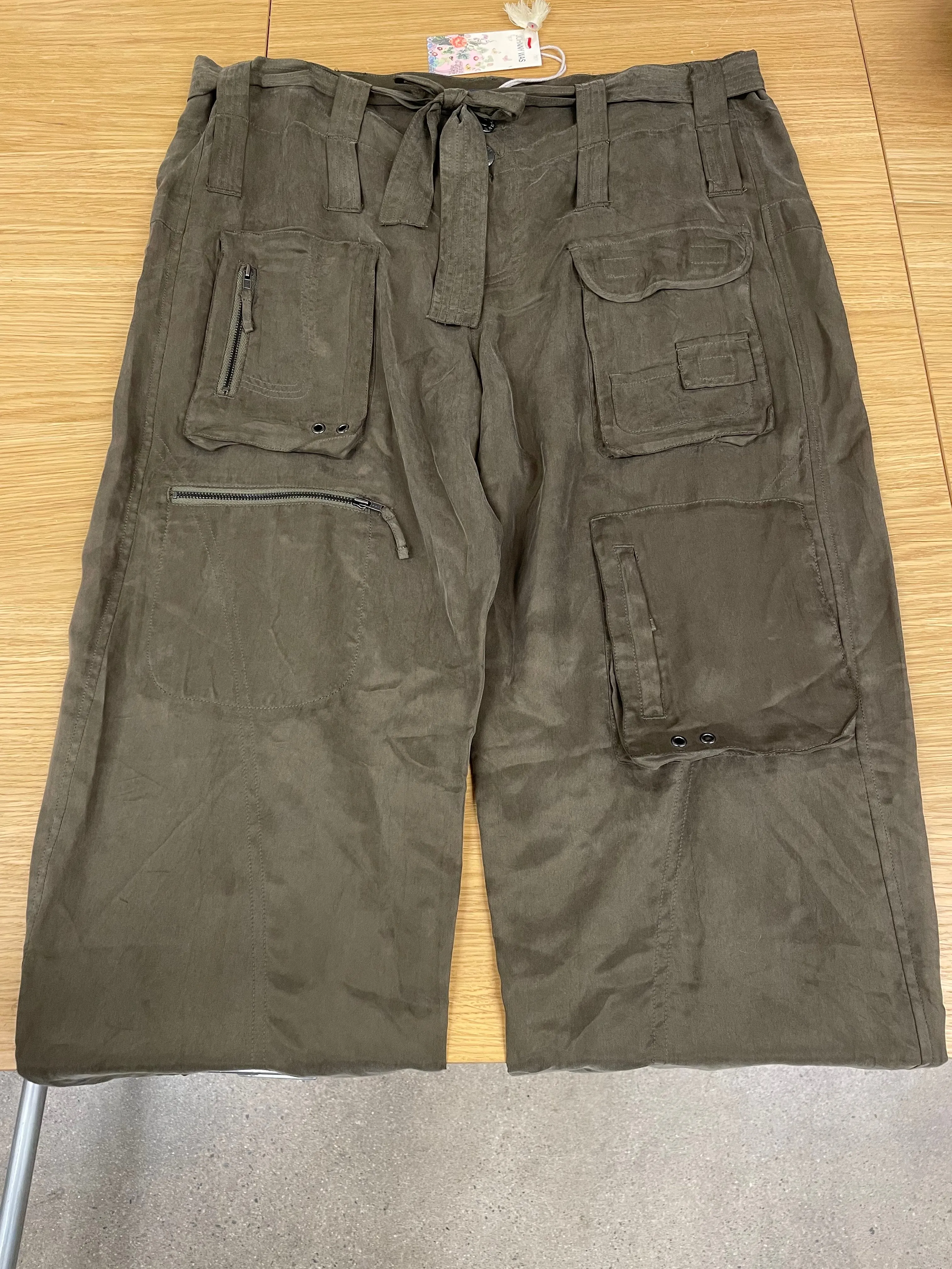 Johnny Was Hailey Belted Cargo Pants Boho Chic R66821 *