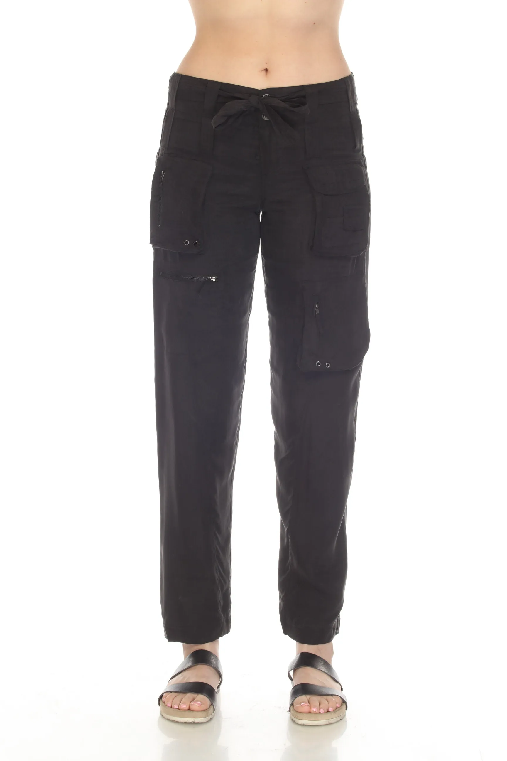 Johnny Was Hailey Belted Cargo Pants Boho Chic R66821 *