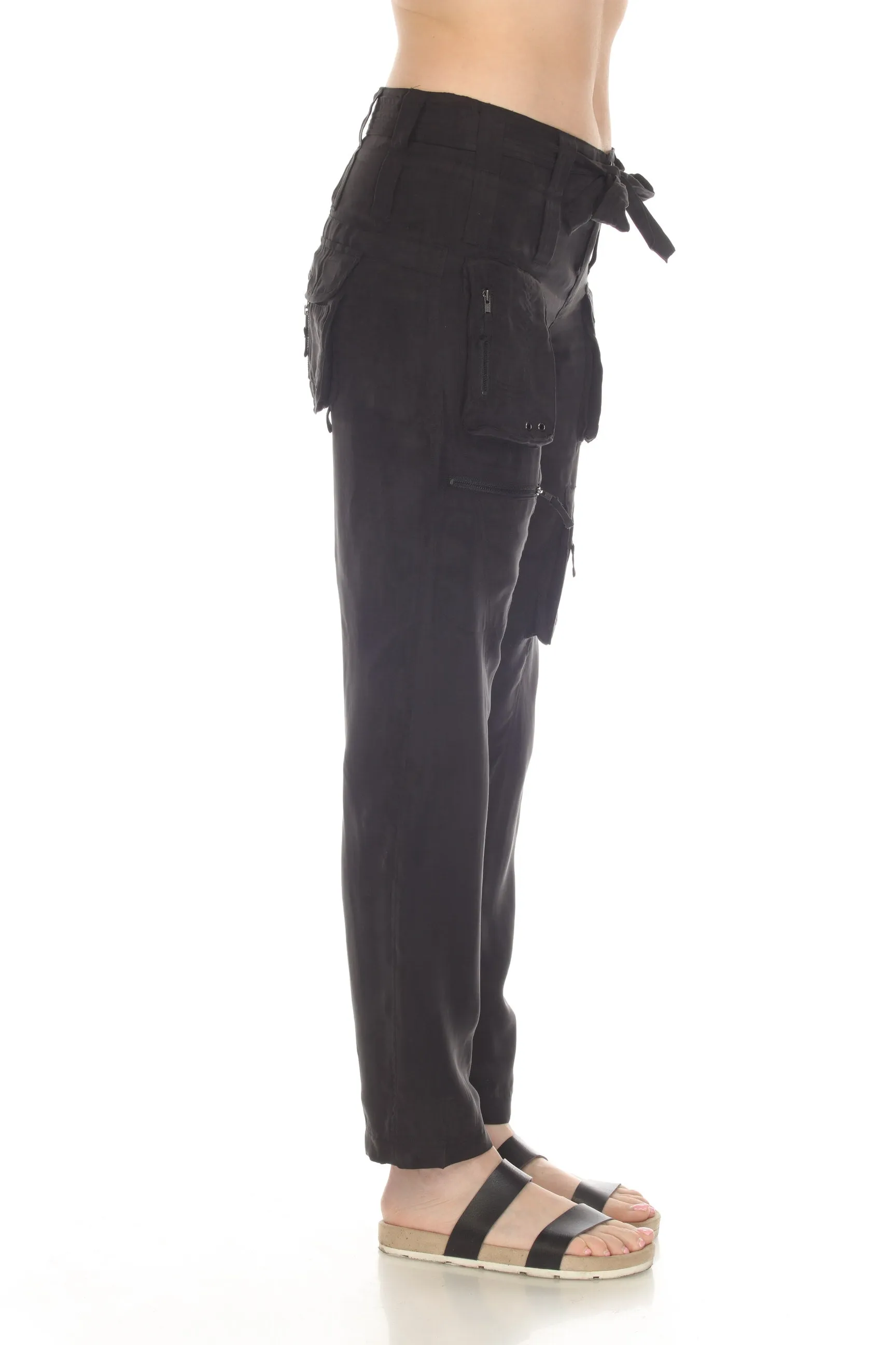 Johnny Was Hailey Belted Cargo Pants Boho Chic R66821 *