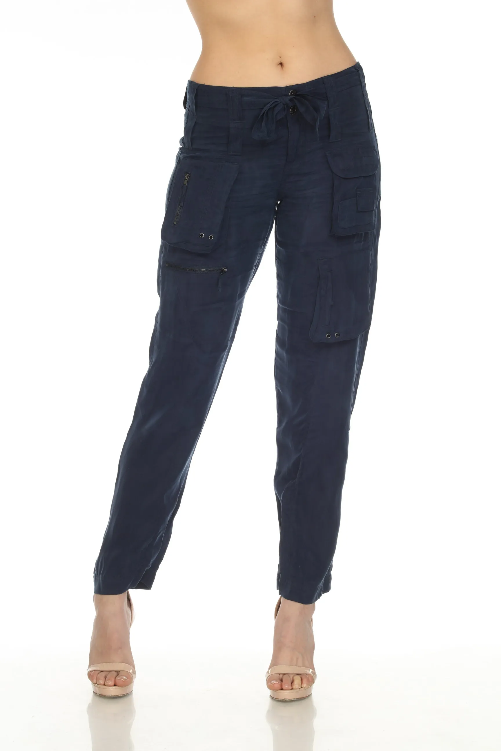 Johnny Was Hailey Belted Cargo Pants Boho Chic R66821 *