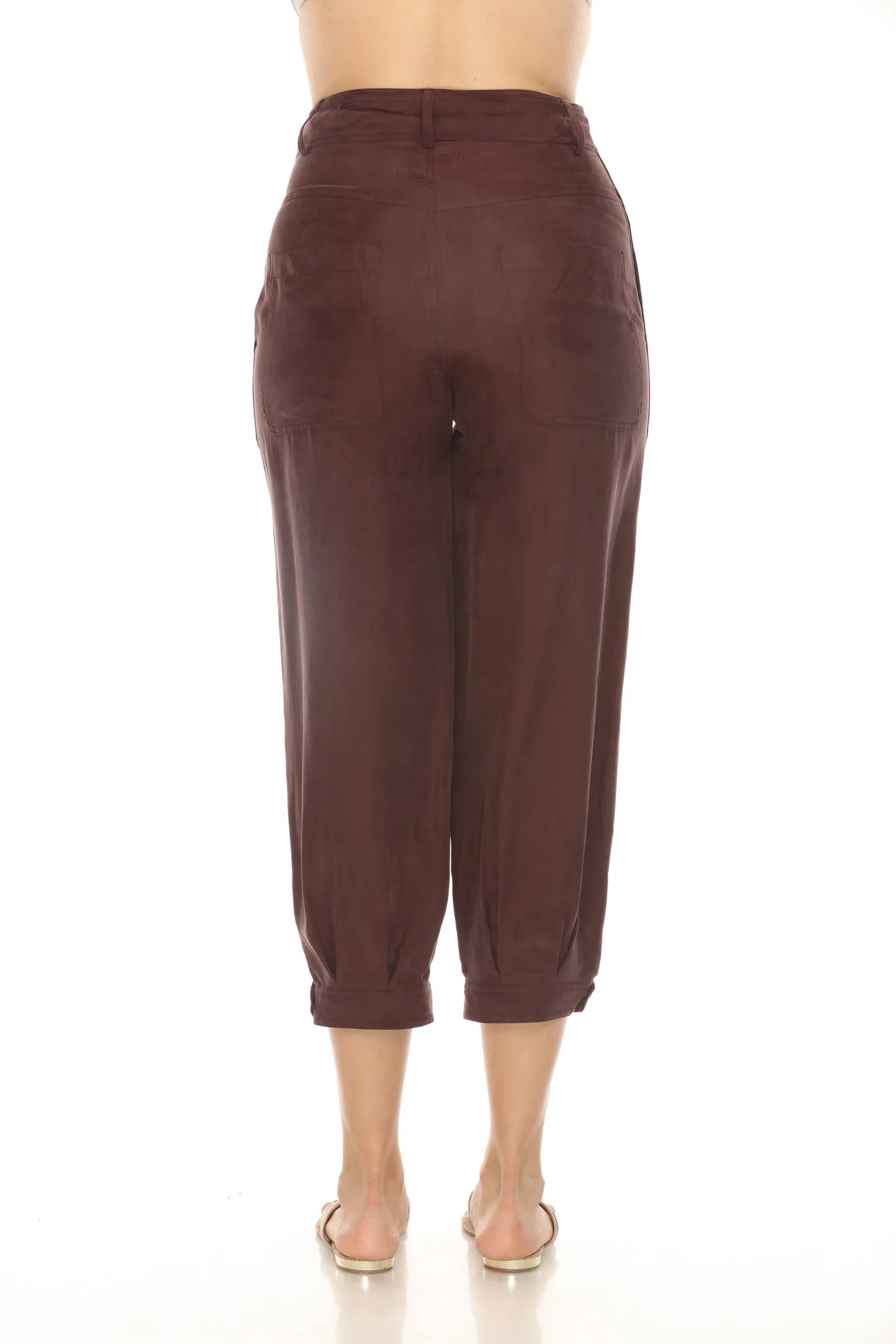 Johnny Was Pete & Greta Belted Cropped Utility Pants P65521