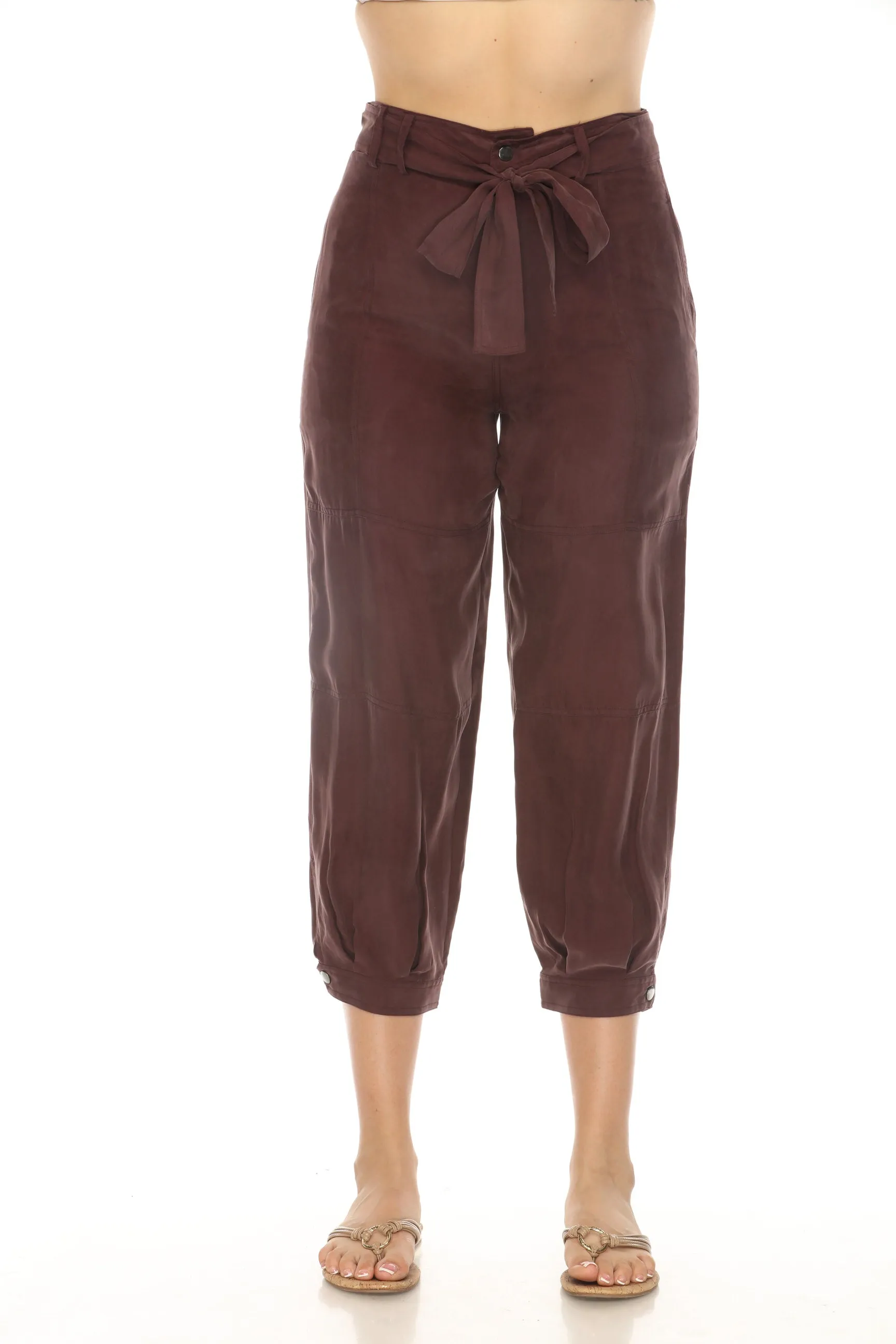 Johnny Was Pete & Greta Belted Cropped Utility Pants P65521