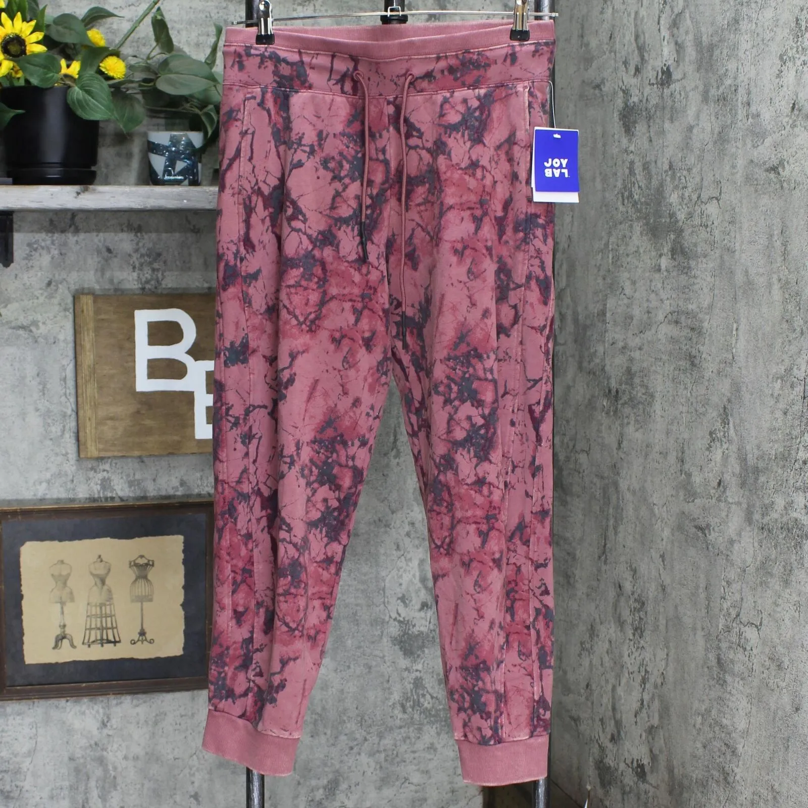 Joylab Women's French Terry Acid Wash Jogger Pants