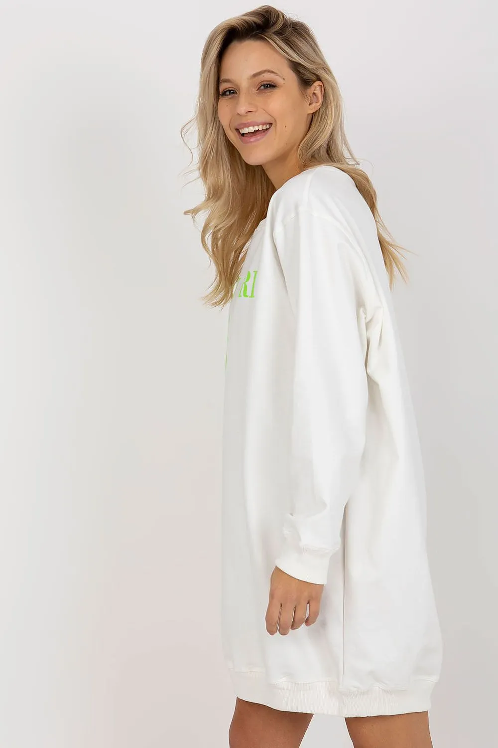 JTDF New York Oversized Women's Sweatshirt with Bold Front Print