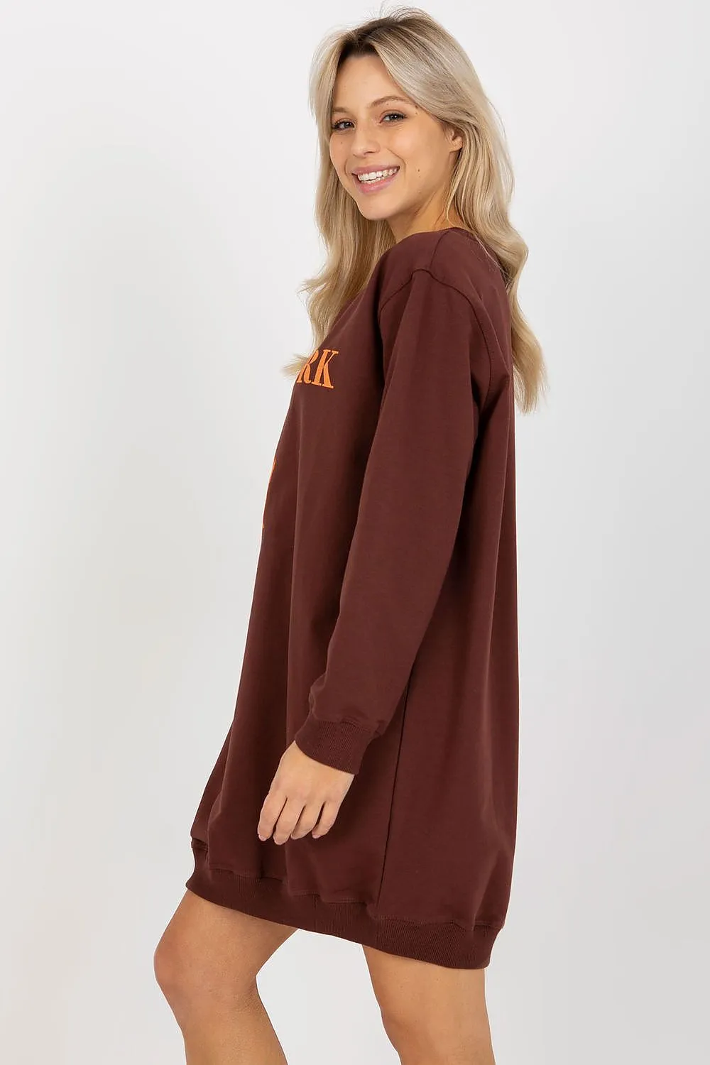 JTDF New York Oversized Women's Sweatshirt with Bold Front Print
