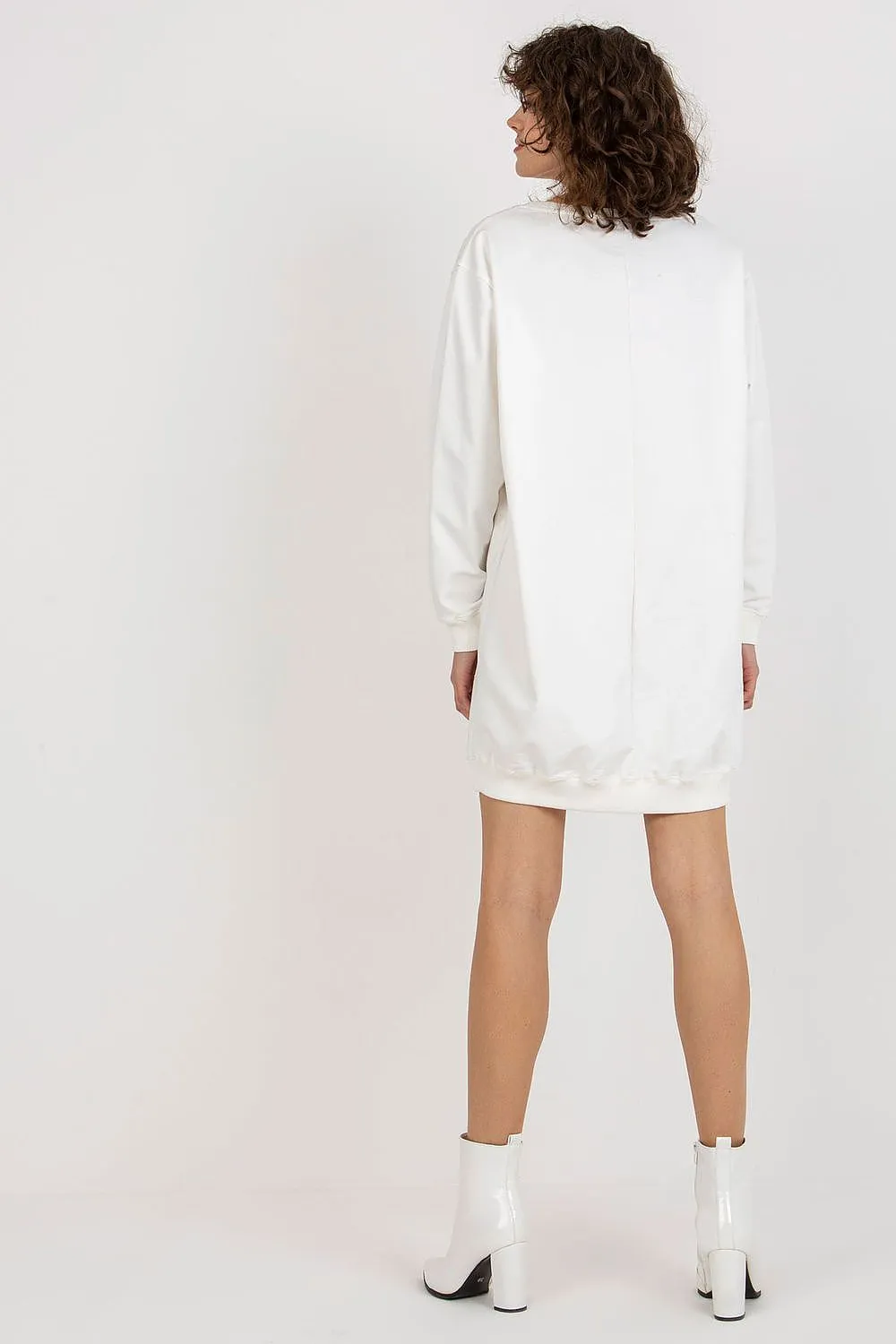 JTDF New York Oversized Women's Sweatshirt with Bold Front Print