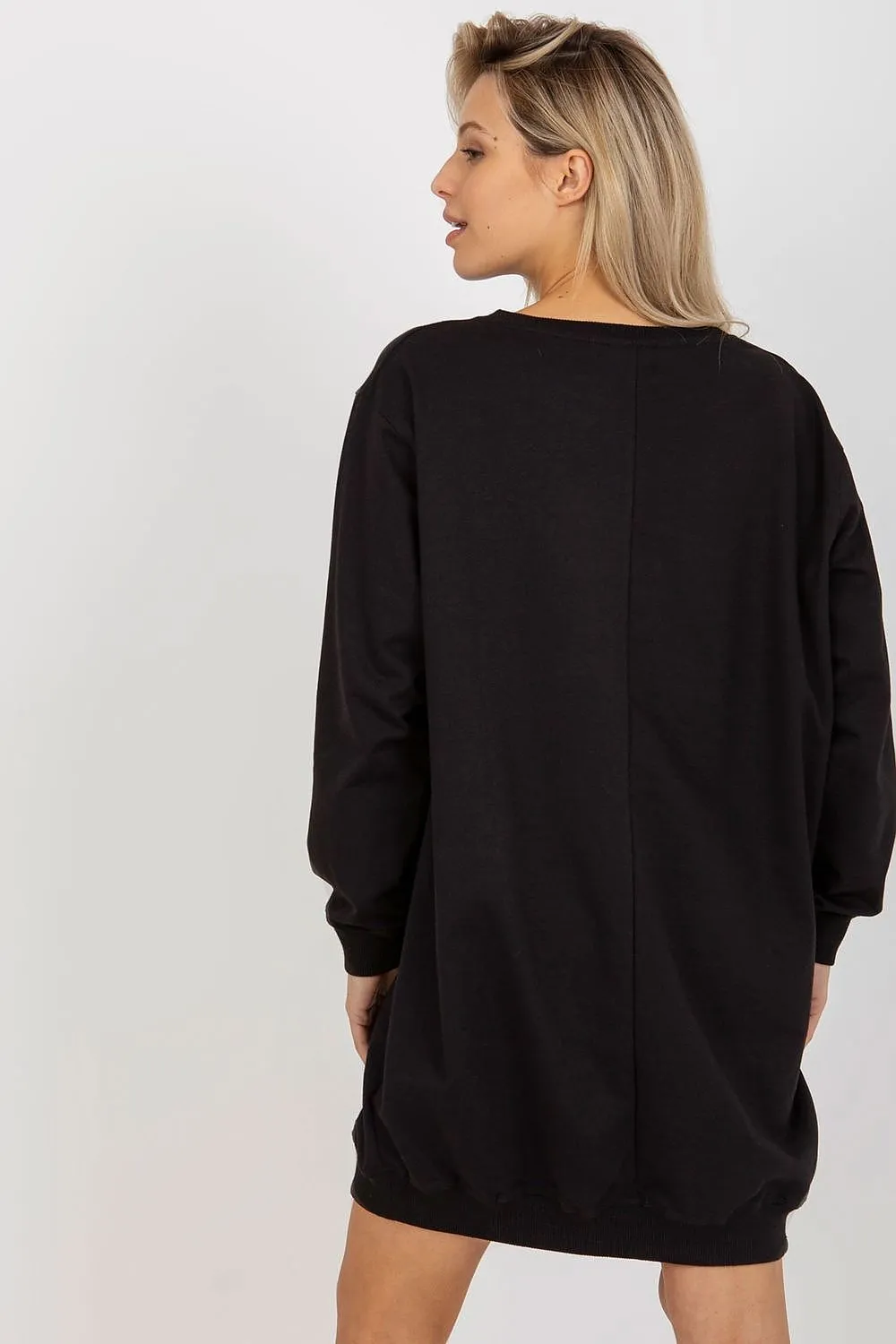 JTDF New York Oversized Women's Sweatshirt with Bold Front Print