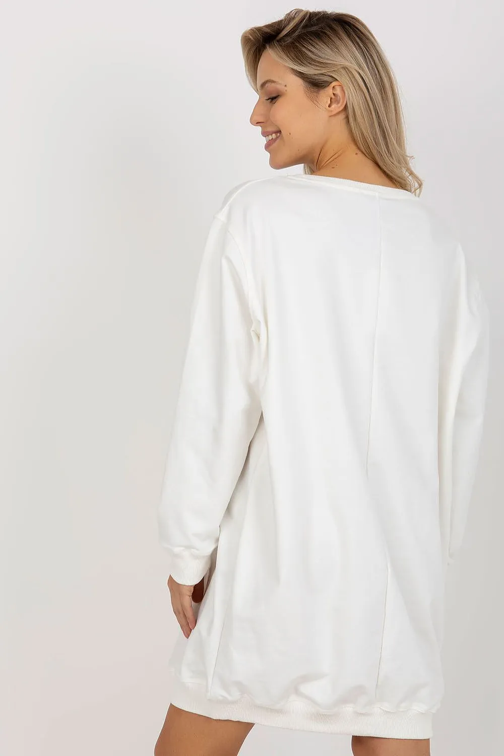 JTDF New York Oversized Women's Sweatshirt with Bold Front Print