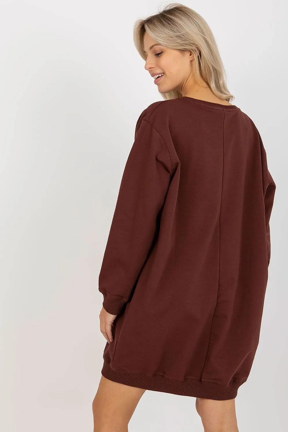 JTDF New York Oversized Women's Sweatshirt with Bold Front Print