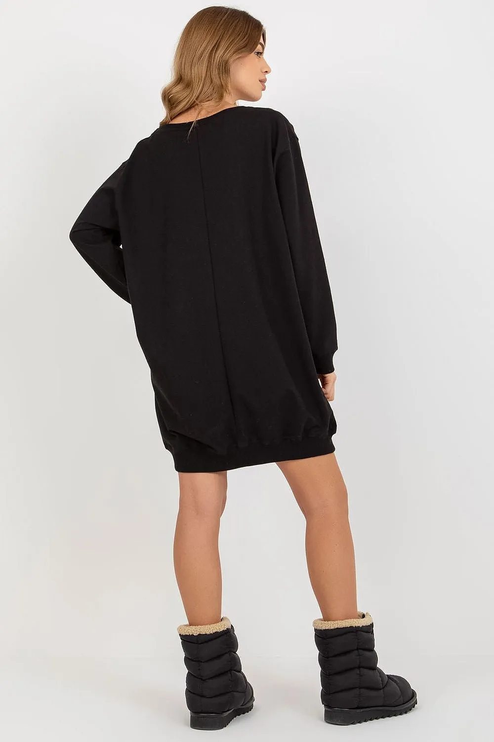 JTDF New York Oversized Women's Sweatshirt with Bold Front Print