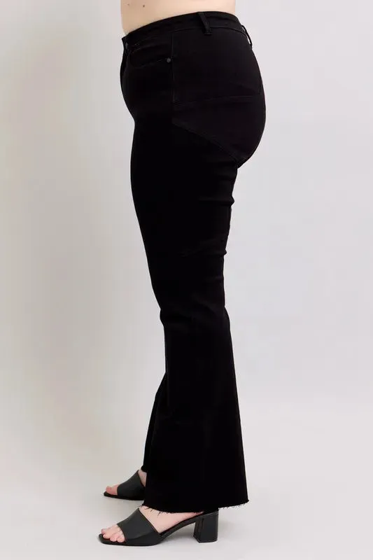 Judy Blue Full Size High Waist Star Seam Detail Flare Plus Size