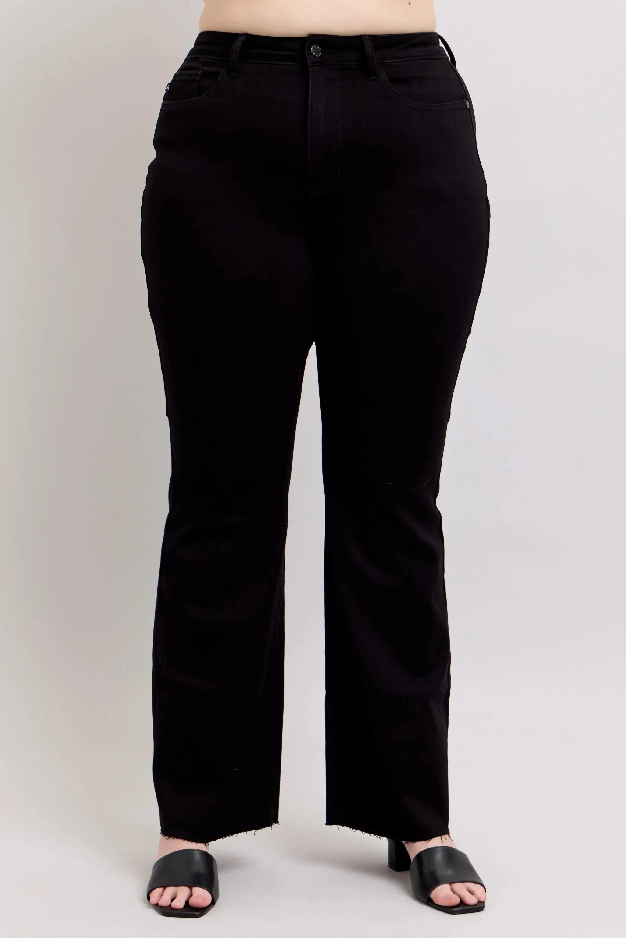 Judy Blue Full Size High Waist Star Seam Detail Flare Plus Size
