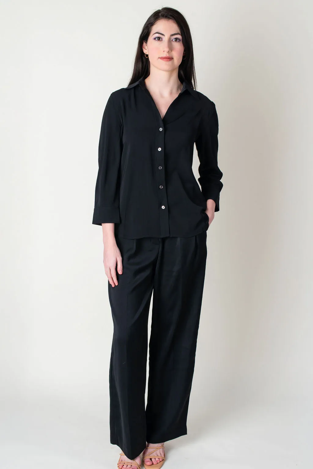 Jules High Waist Wide Leg Trousers