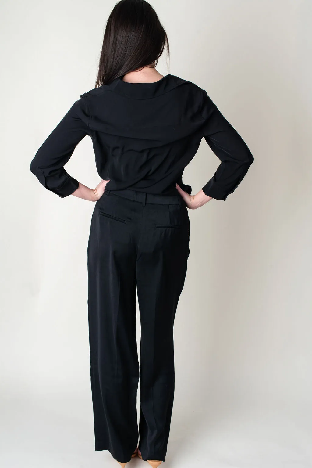 Jules High Waist Wide Leg Trousers