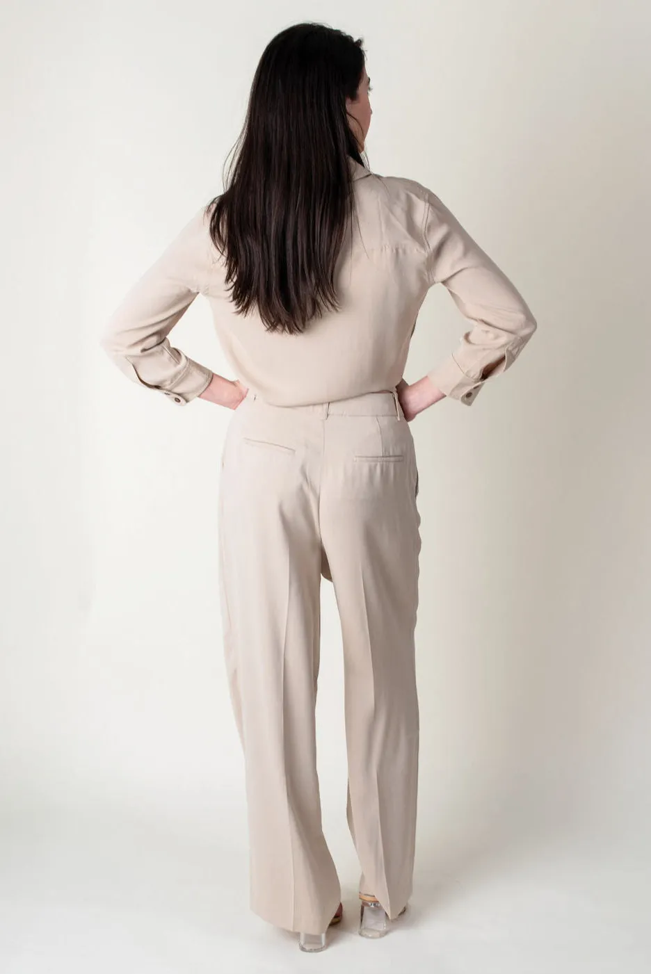 Jules High Waist Wide Leg Trousers