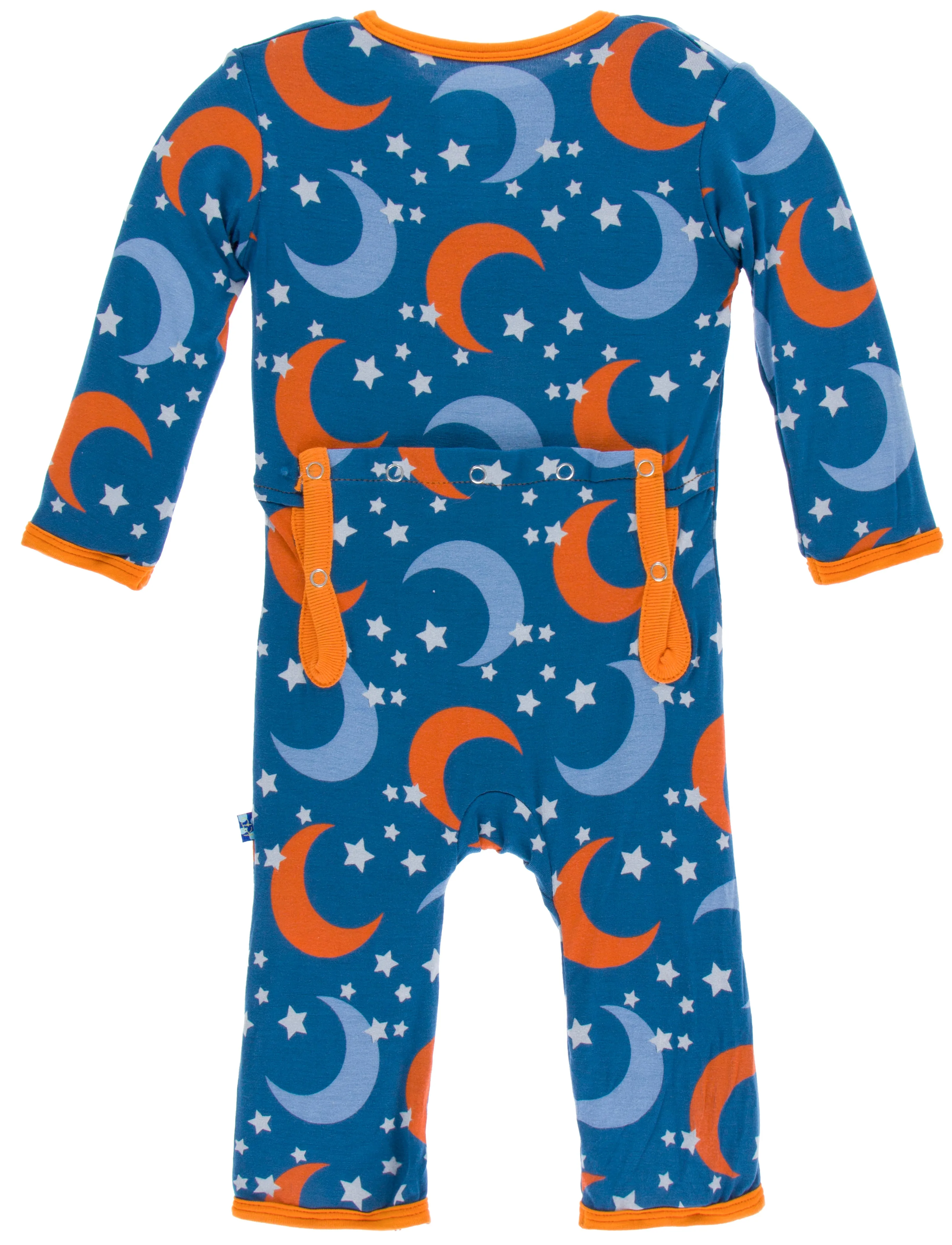 KicKee Pants Twilight Moon and Stars Coverall with Zipper