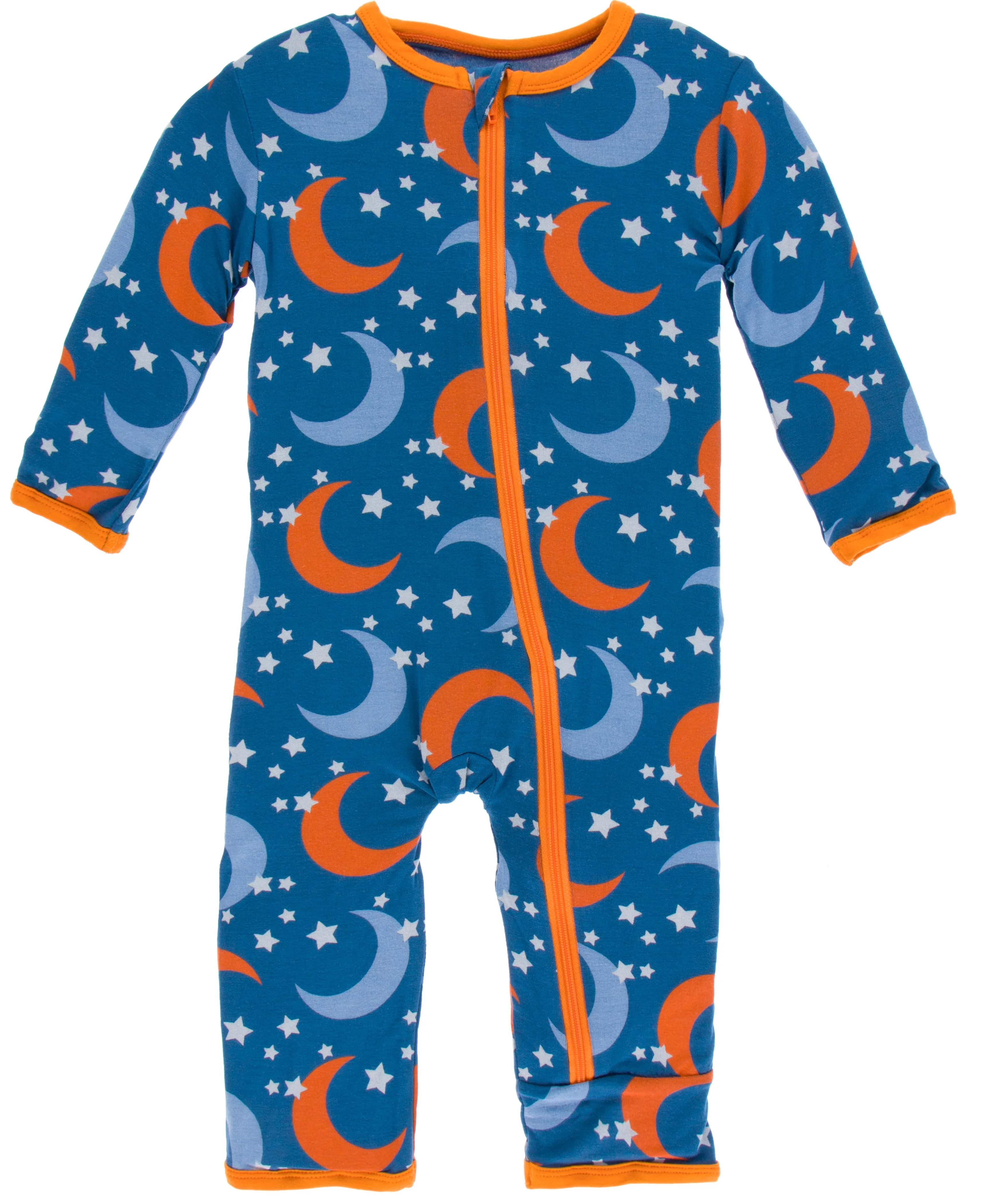 KicKee Pants Twilight Moon and Stars Coverall with Zipper