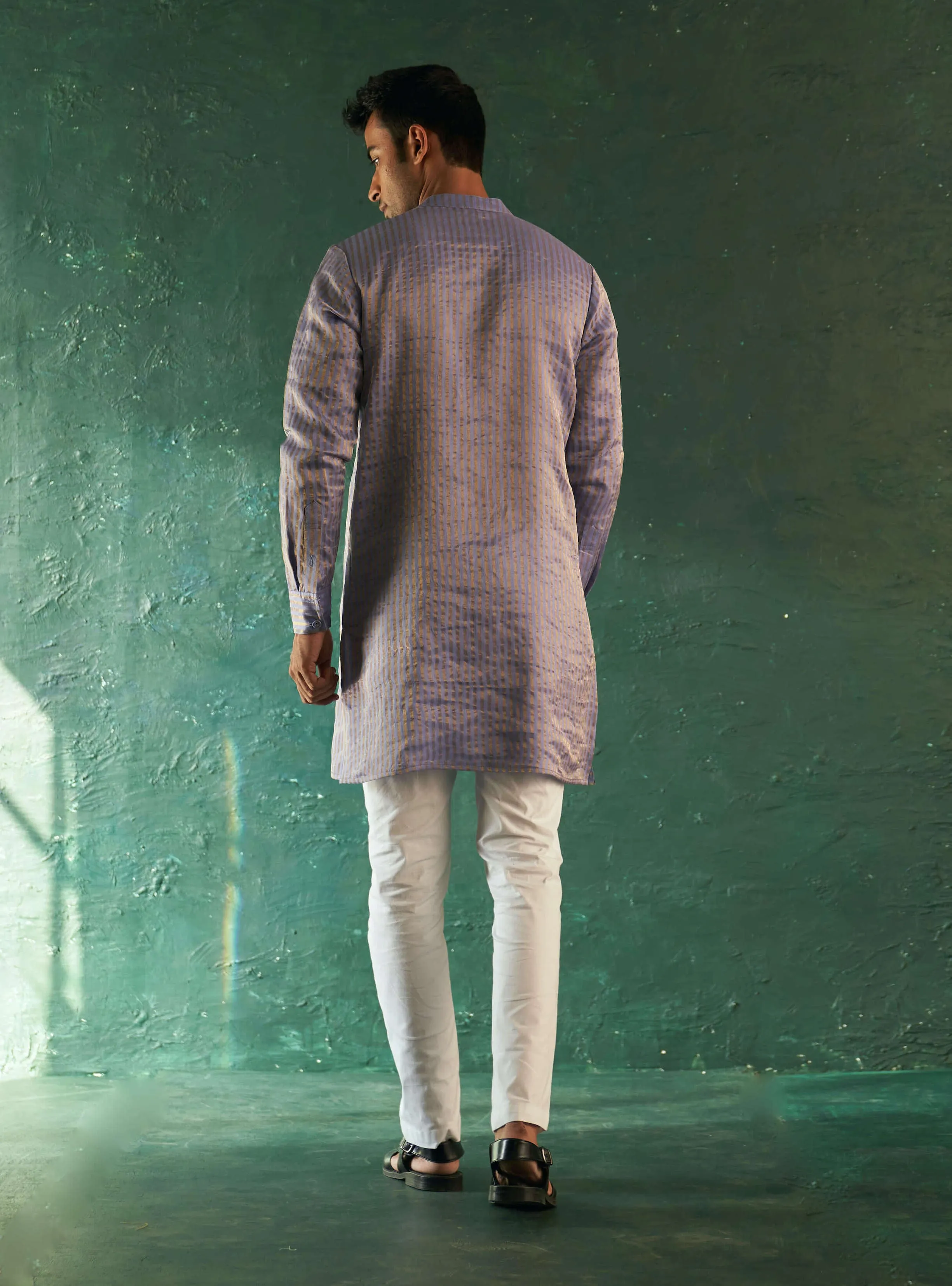 Lavender short kurta and pants
