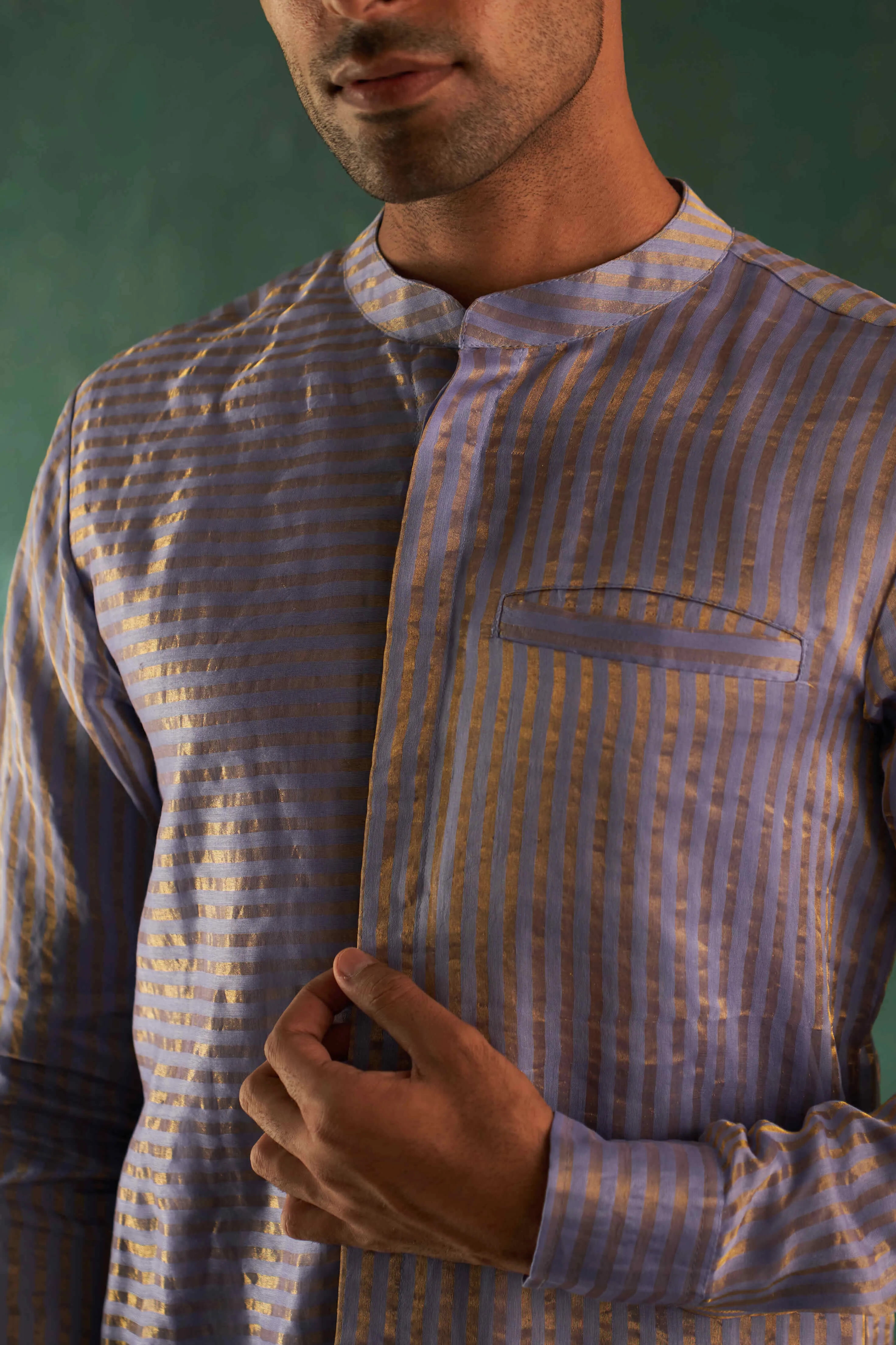 Lavender short kurta and pants