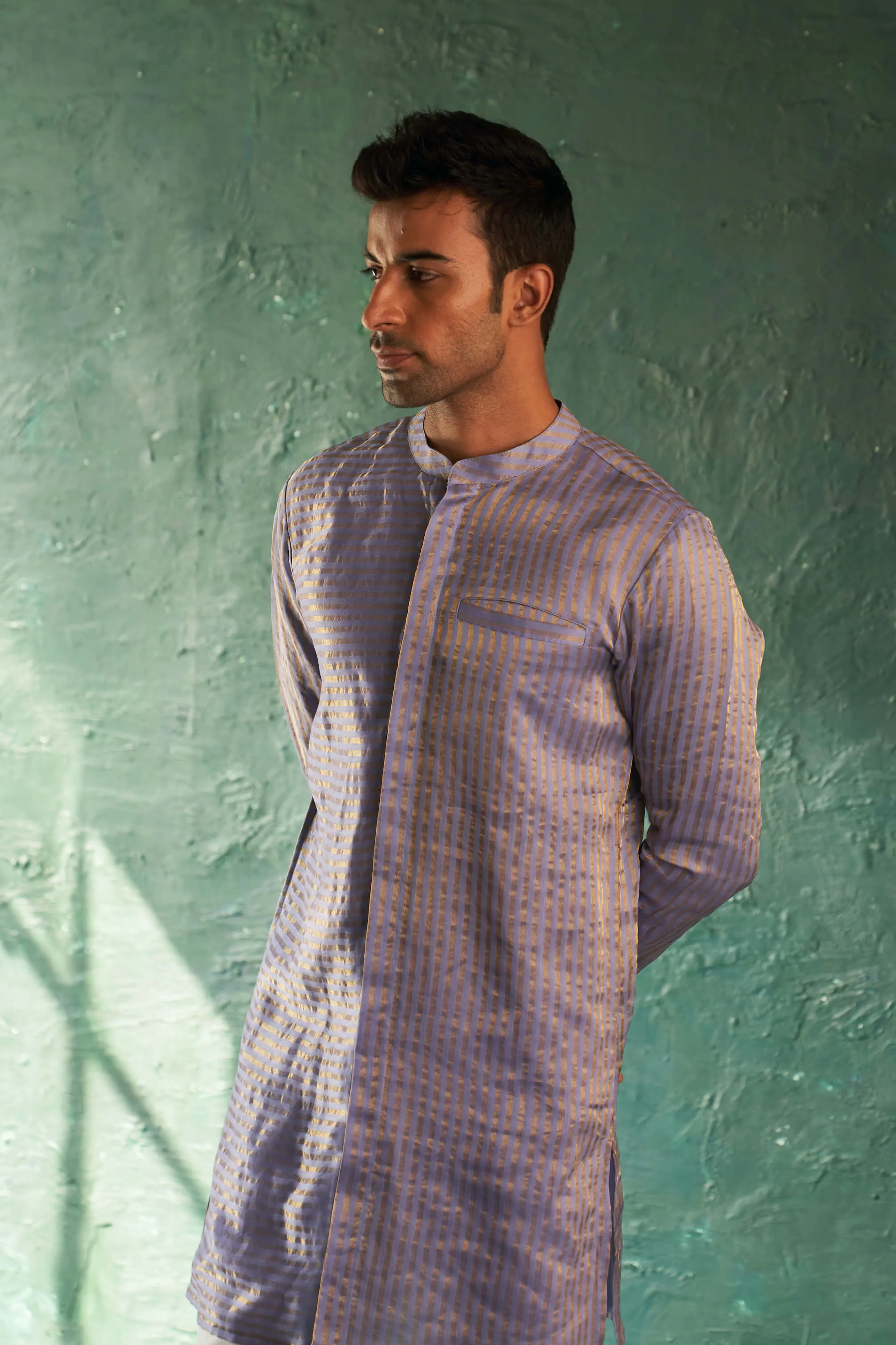 Lavender short kurta and pants