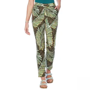 Lemon Way Women's Flawless Twill Pull On Ankle Pants