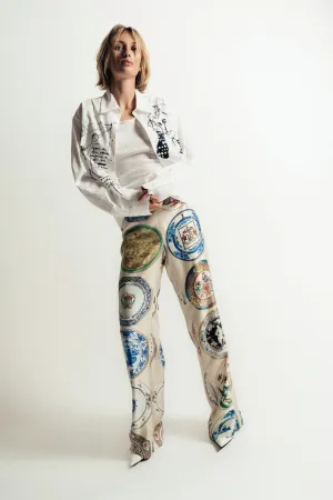 LIBERTINE | ‘CHELSEA PLATES’ SLIM AARONS PANTS SIDE ZIP
