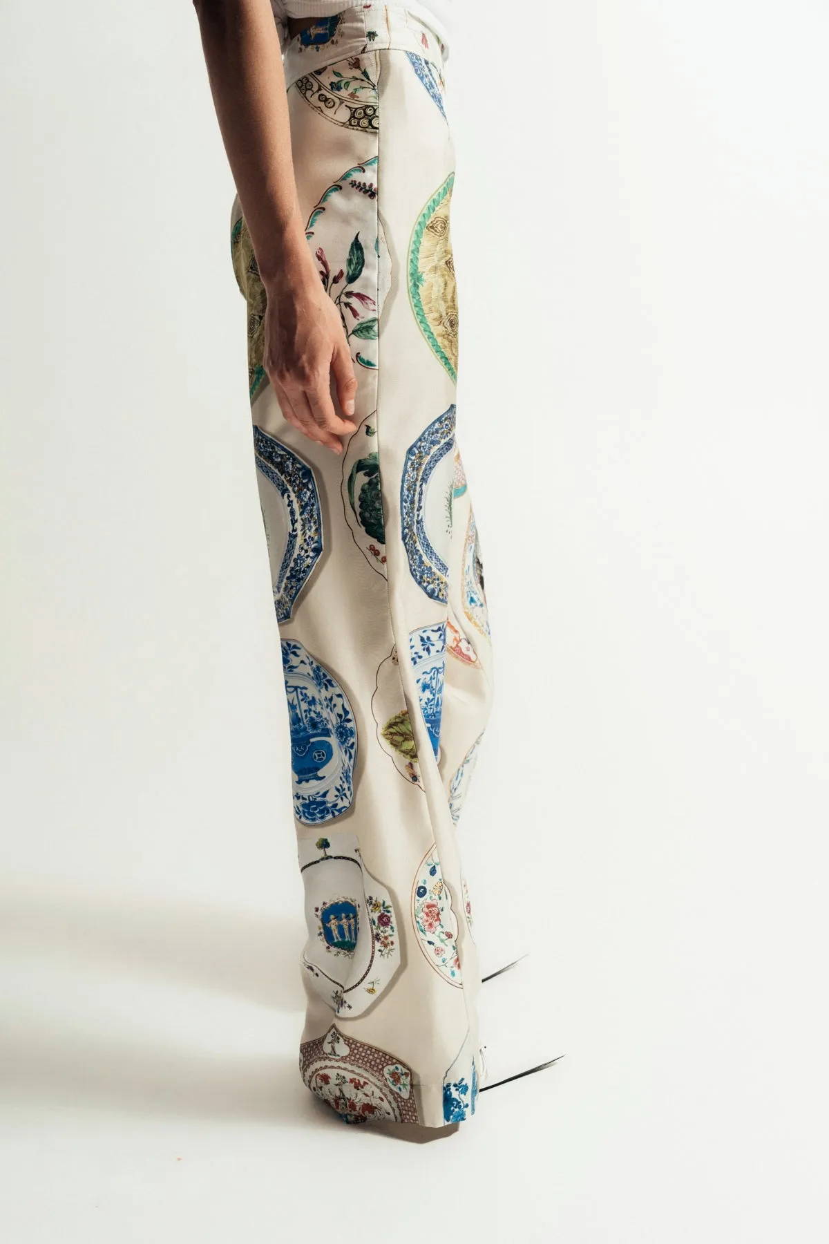 LIBERTINE | ‘CHELSEA PLATES’ SLIM AARONS PANTS SIDE ZIP