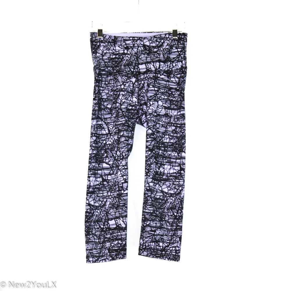 Lilac Printed Workout Pants