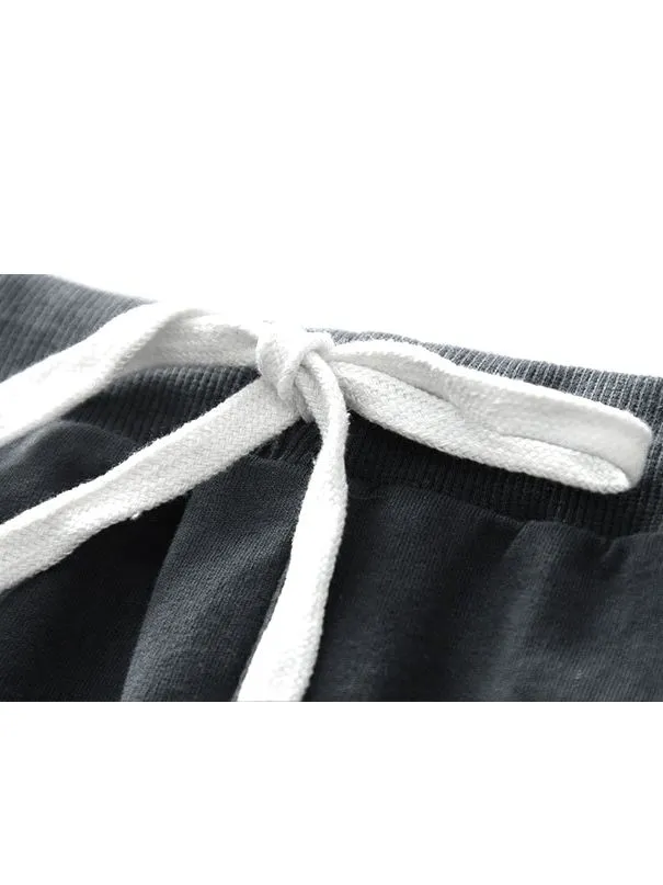 Little Boys Sports Pants with Drawstring