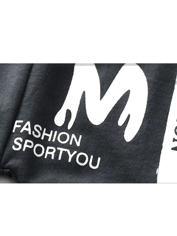 Little Boys Sports Pants with Drawstring
