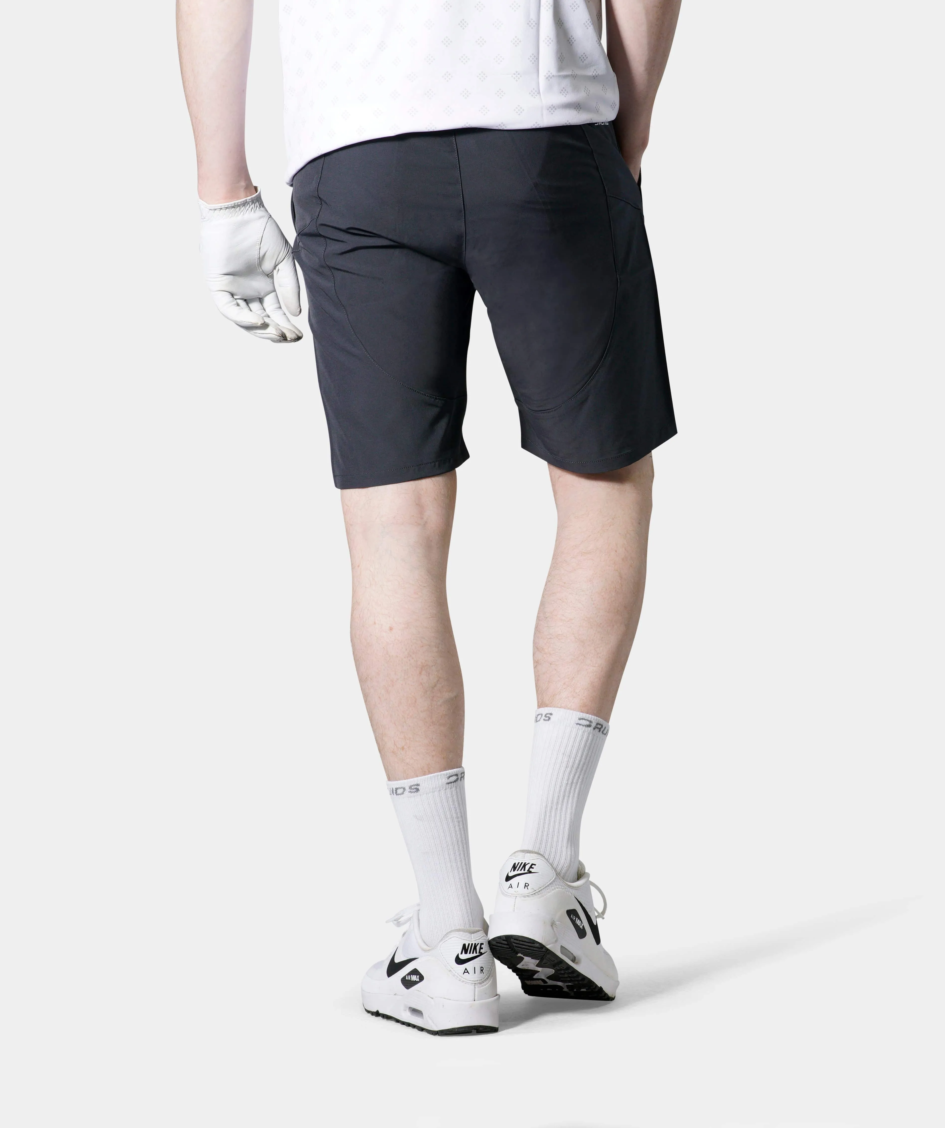 LUXE GOLF SHORTS - CHARCOAL