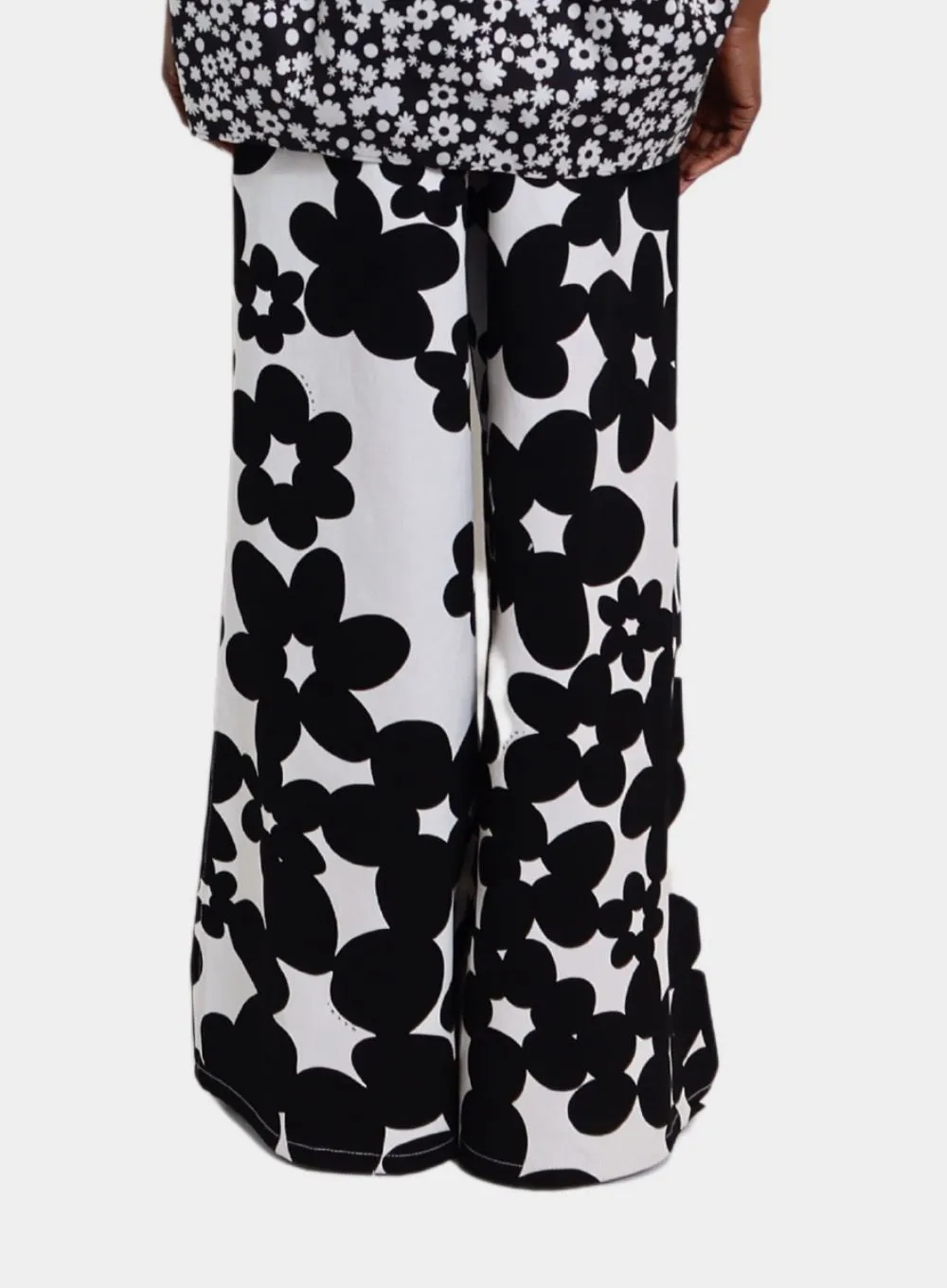 MARNI | Wide Leg Floral Trousers