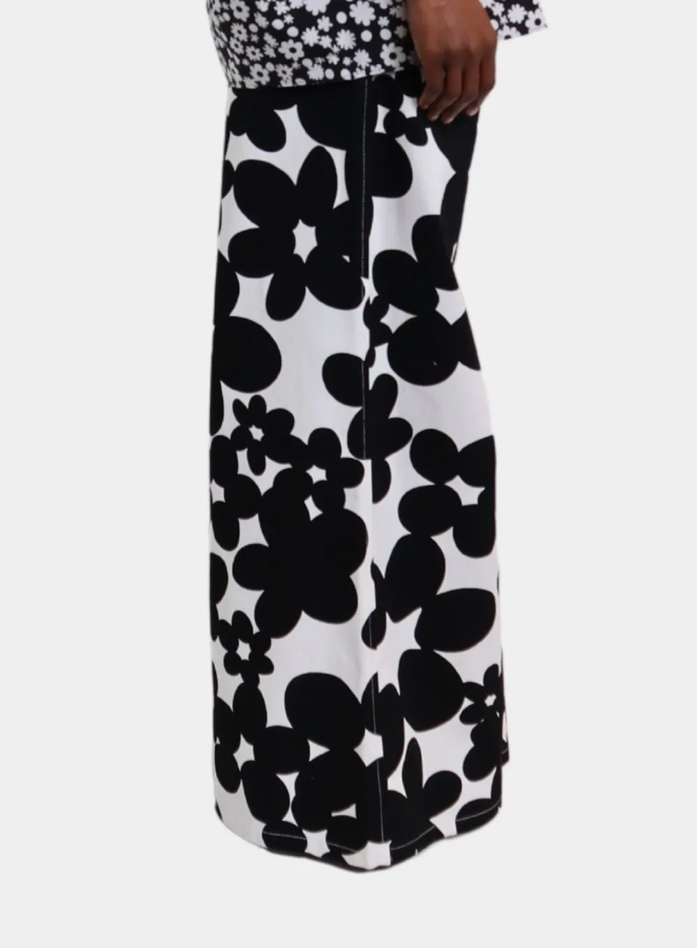 MARNI | Wide Leg Floral Trousers