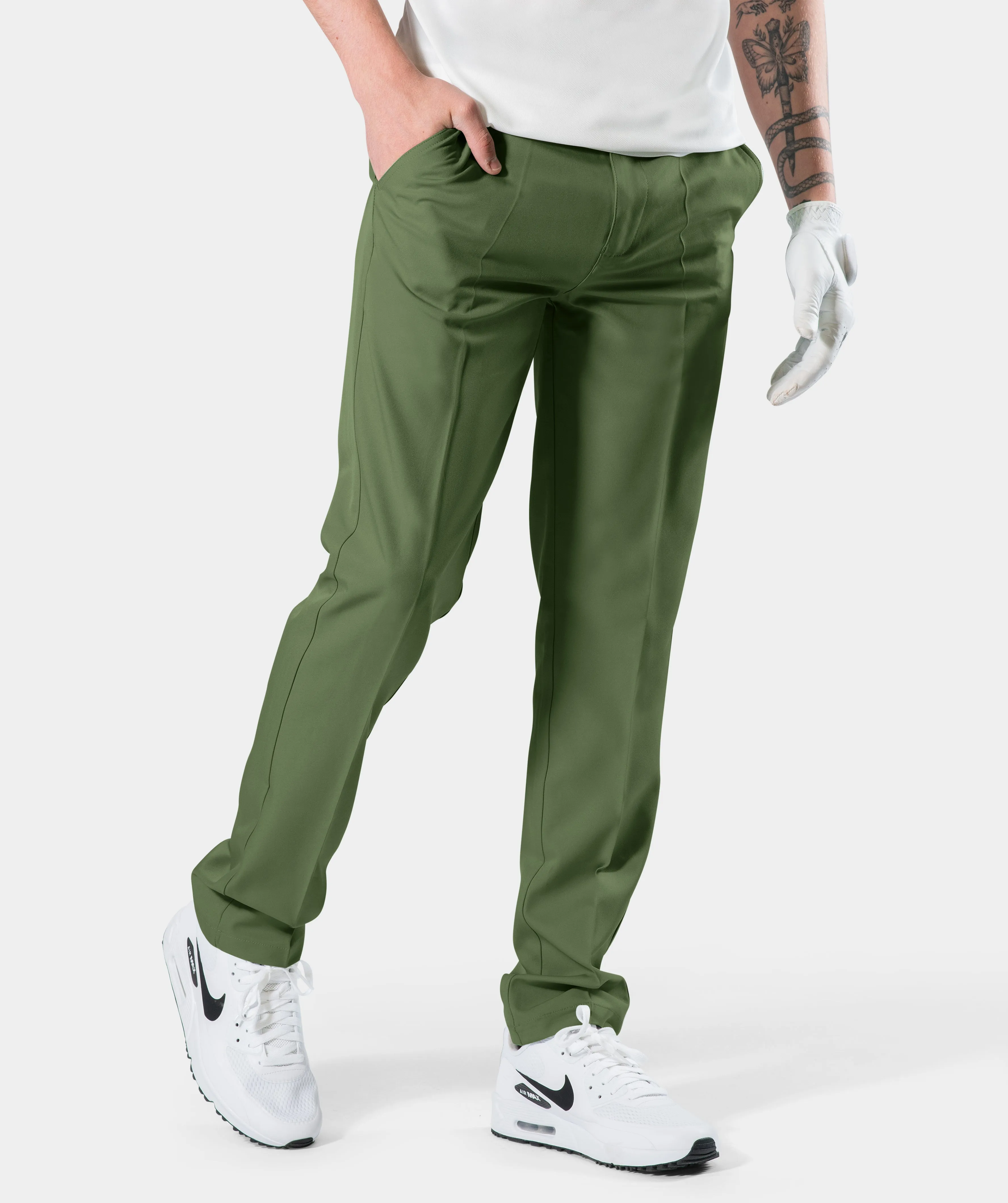 MENS CLIMA GOLF TROUSERS KHAKI