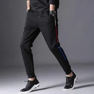 Mens Elastic Waist Thick Sport Pants