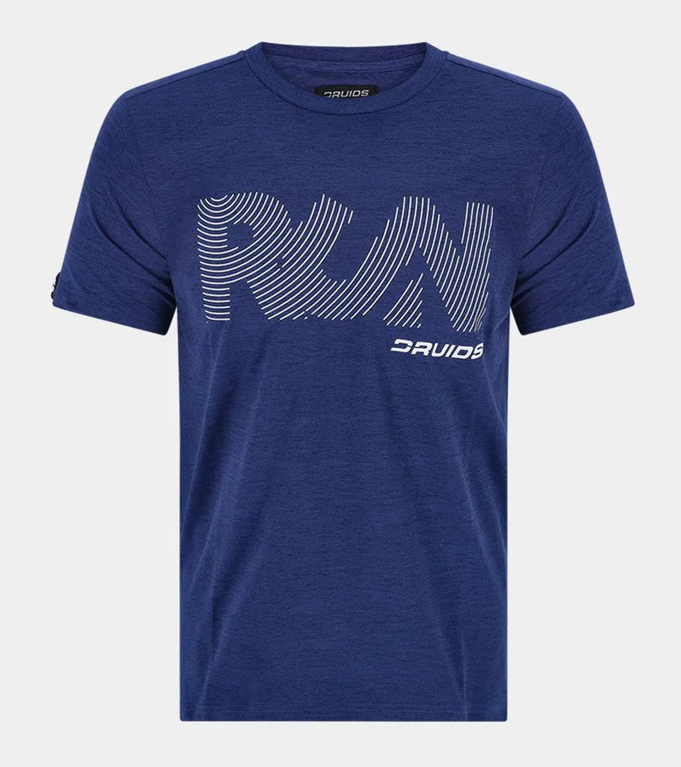 MEN'S RUN SPORTS T-SHIRT - NAVY