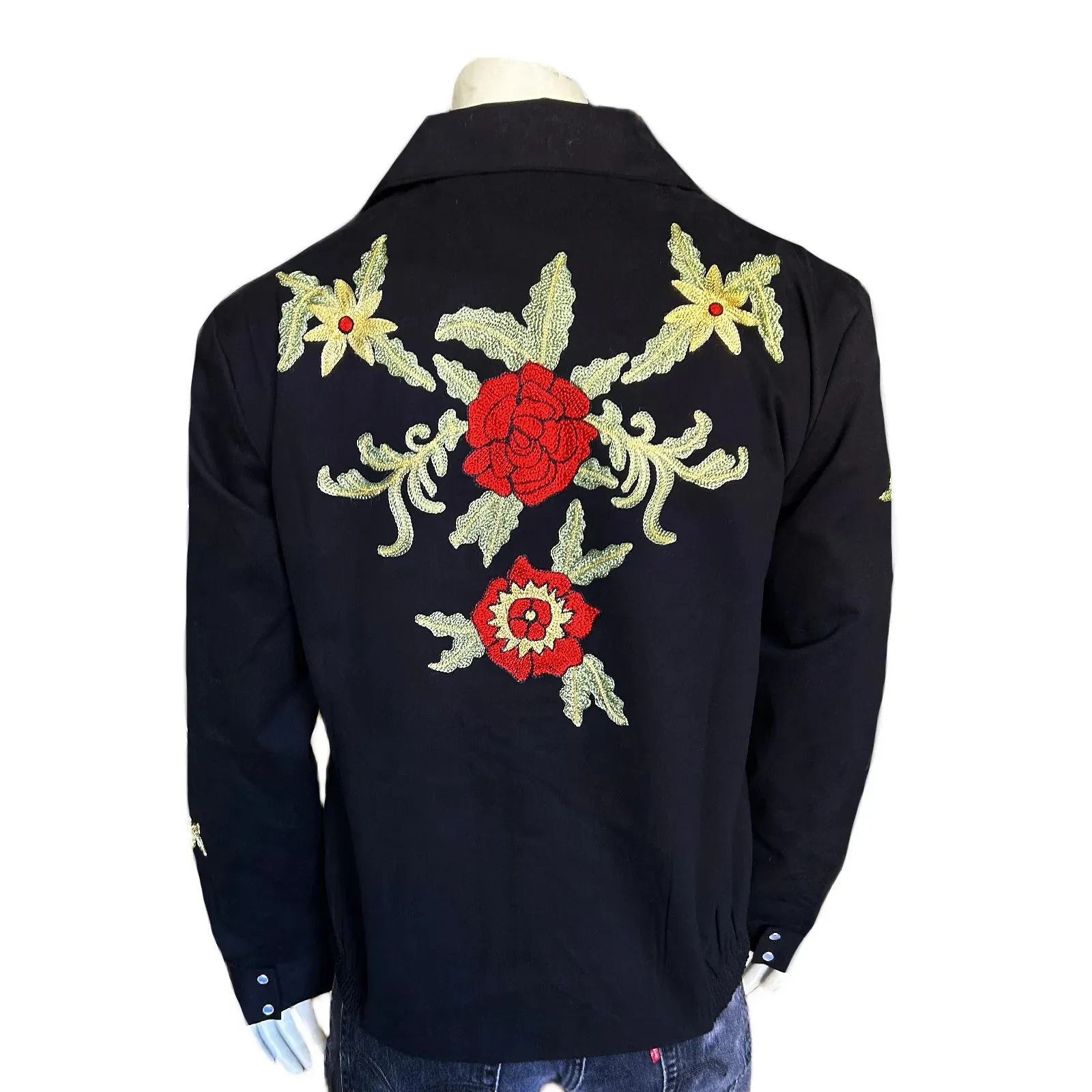 Men's Vintage Western Jacket Collection: Rockmount Bolero Fancy Floral Embroidery