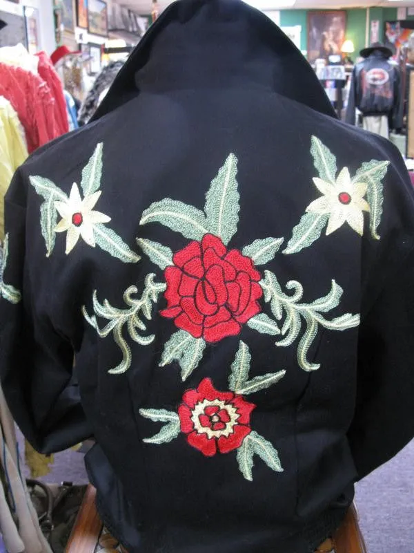 Men's Vintage Western Jacket Collection: Rockmount Bolero Fancy Floral Embroidery