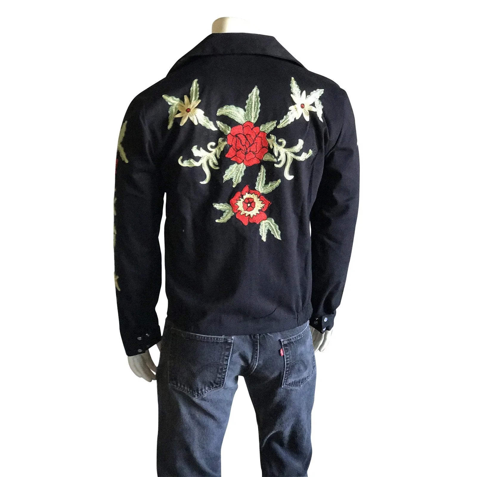 Men's Vintage Western Jacket Collection: Rockmount Bolero Fancy Floral Embroidery