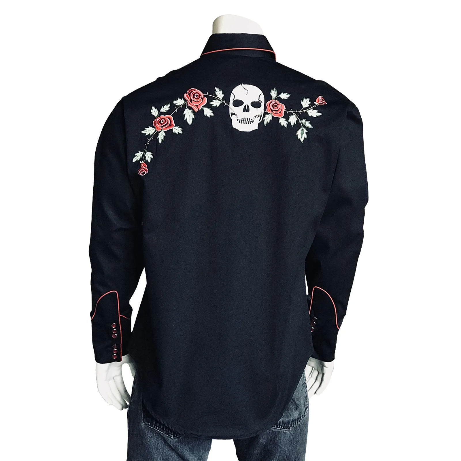 Men's Vintage Western Shirt Collection: Rockmount Skulls & Roses