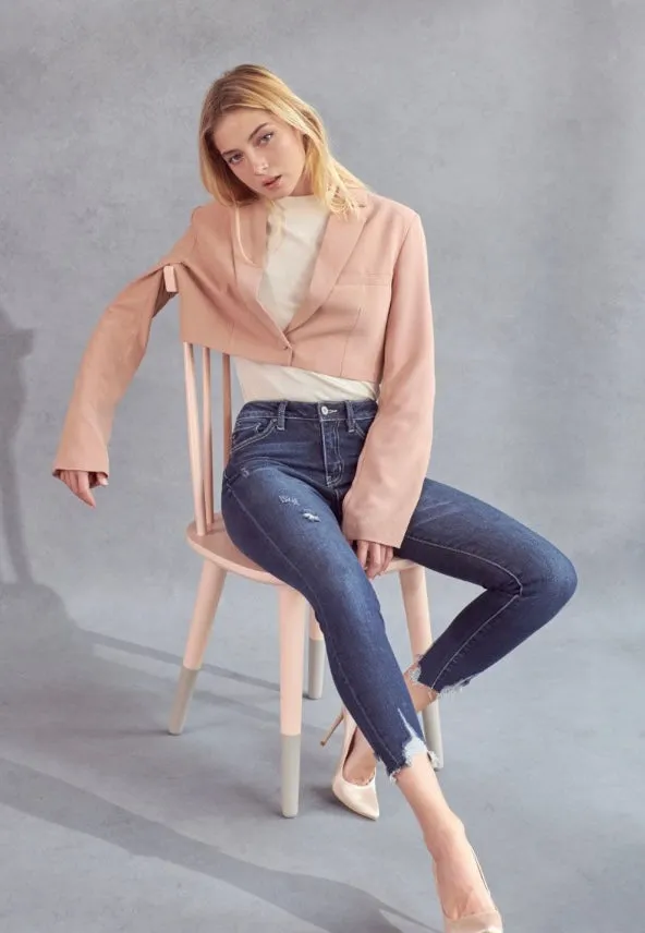 Mid Rise Denim Pant