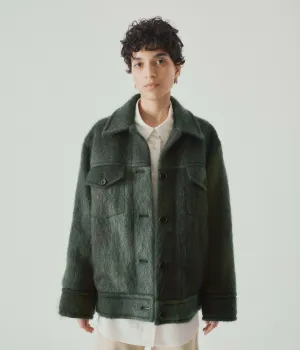 Mohair Blouson Coat in Cedar