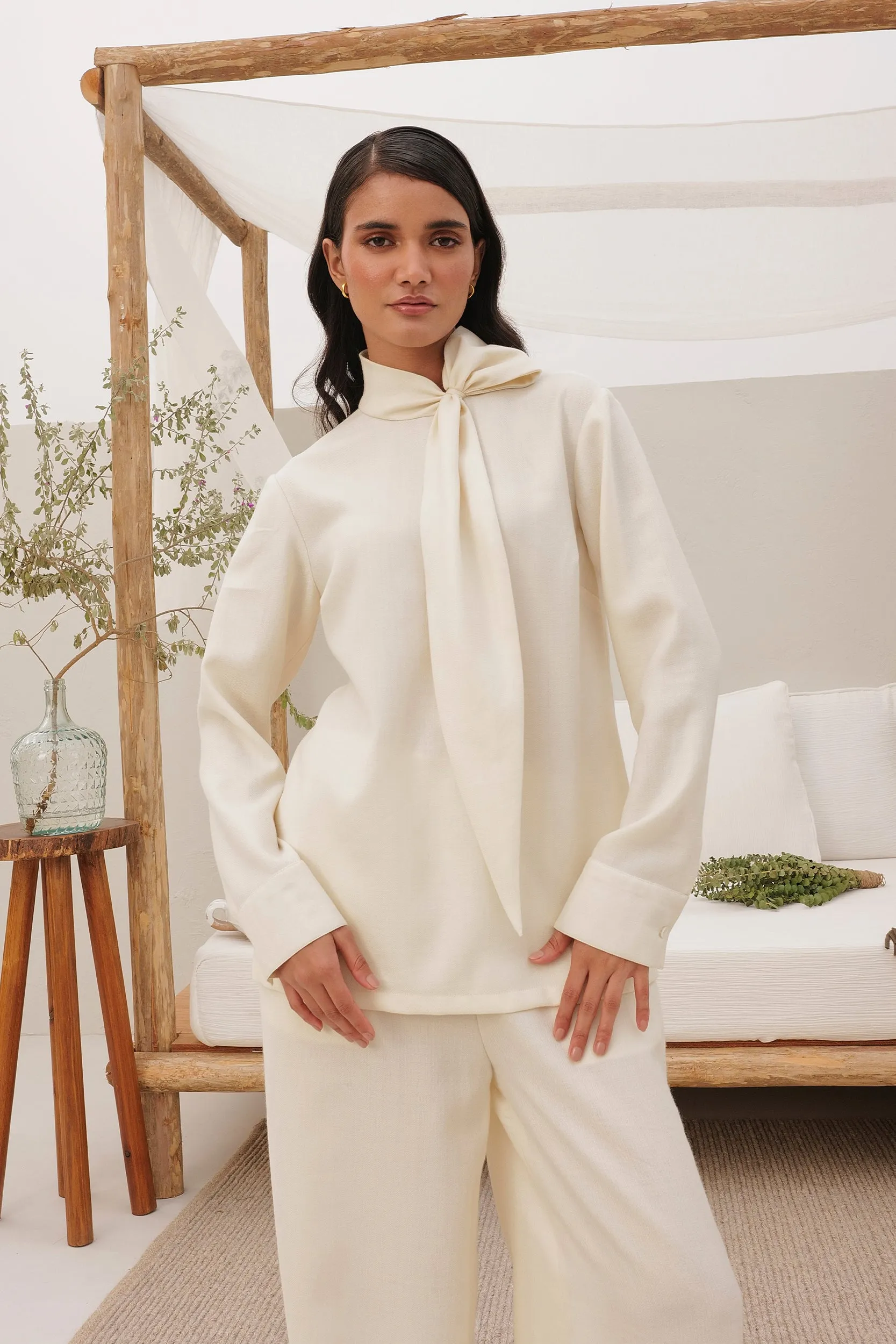 Moritz Woollen Top (Ivory)