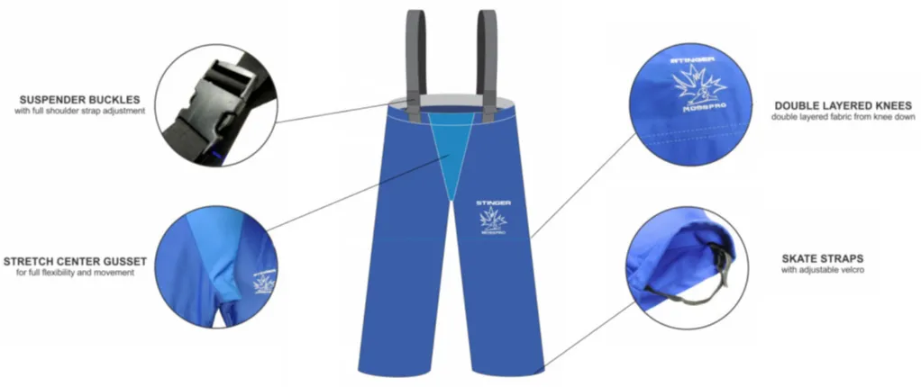 Mosspro Ringette Pants with Suspenders - Youth