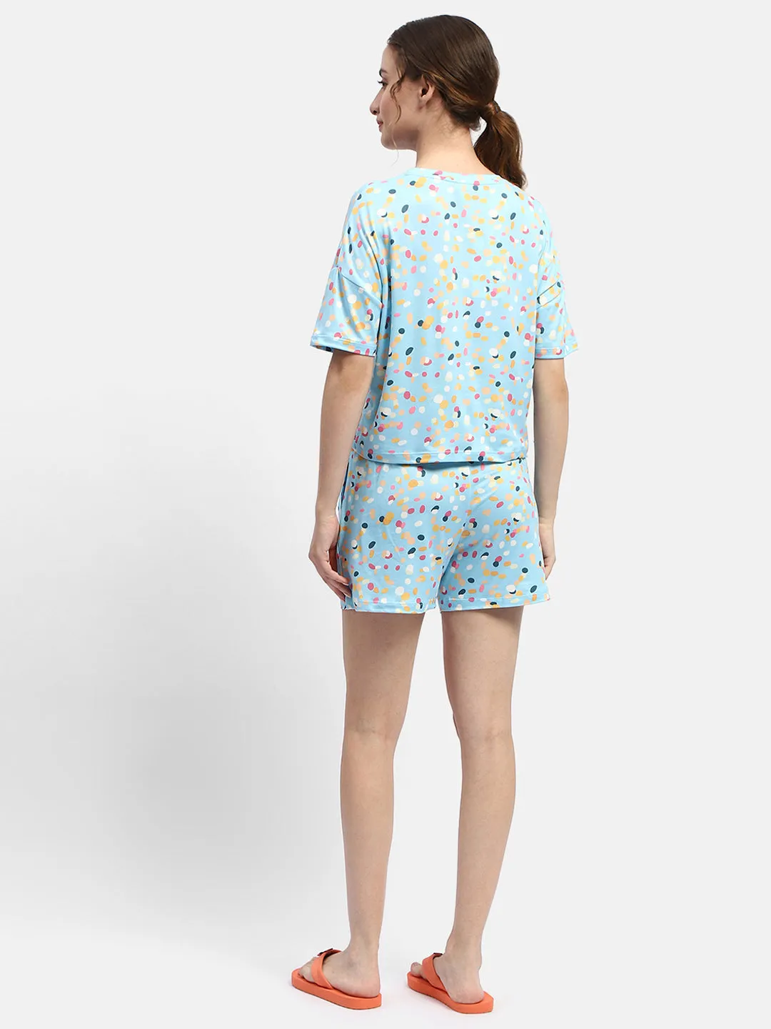 mSECRET Disney Print Blue two Piece Nightsuit