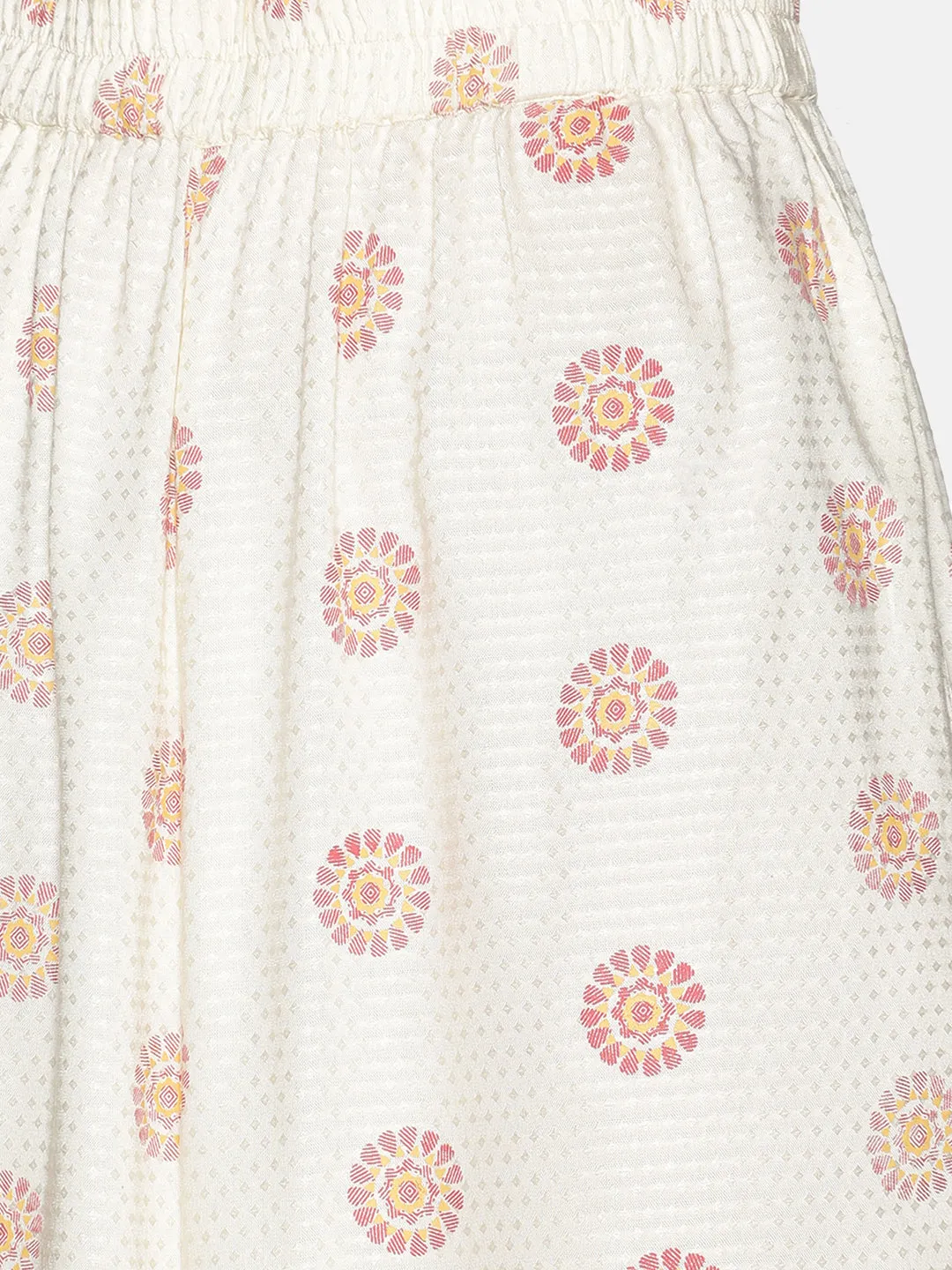 Mustard Rayon Printed Palazzo