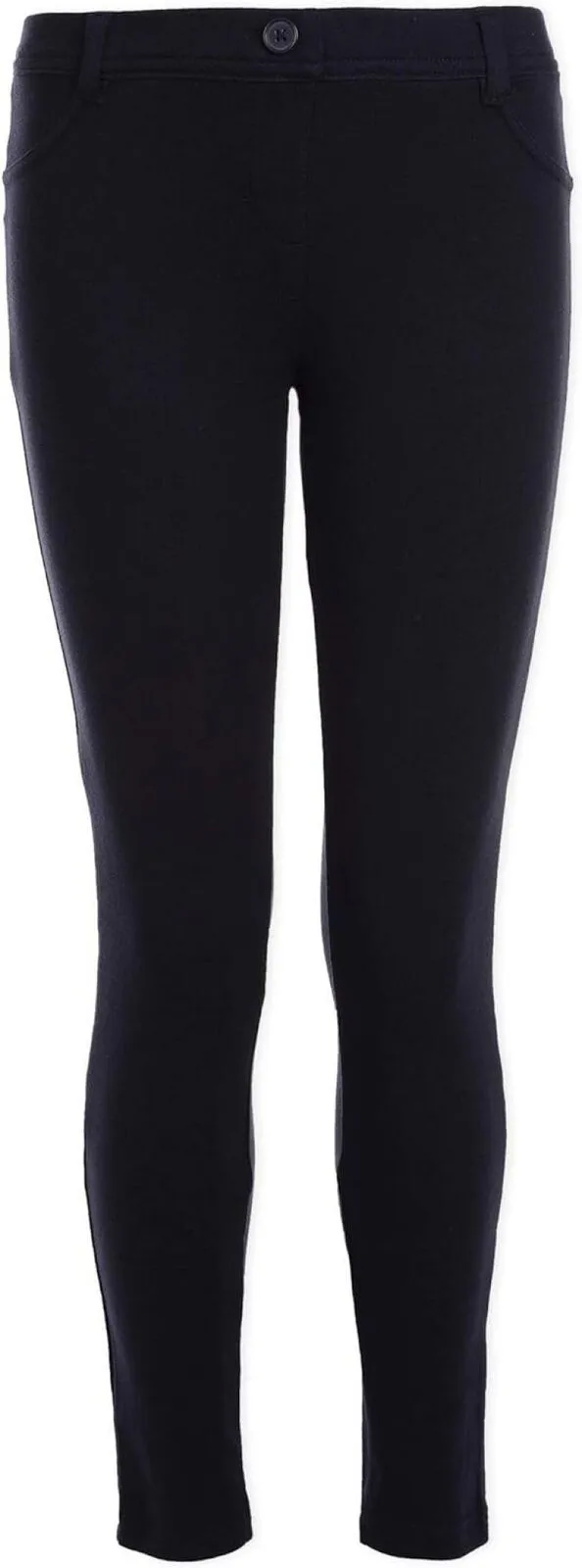 Nautica Girls Little School Uniform Interlock Skinny Leg Stretch Pants Navy 4